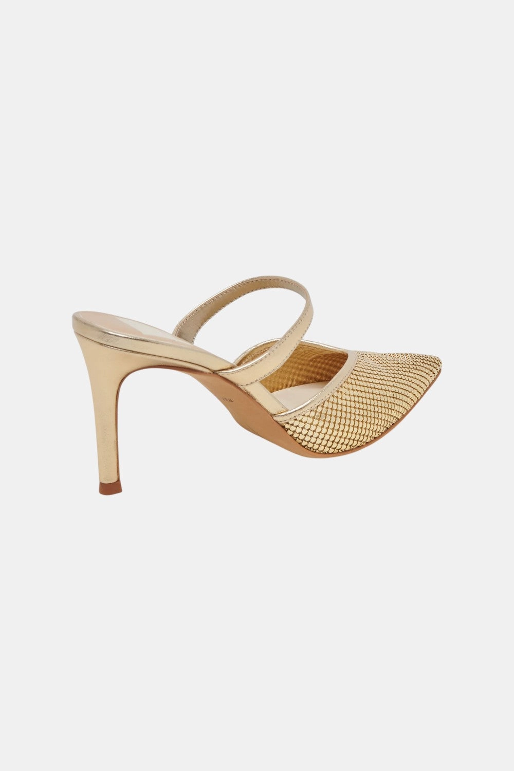 Dolce Vita Kanika Mesh Heels in Metallic Gold Effortless Style Chic Sandals for Day