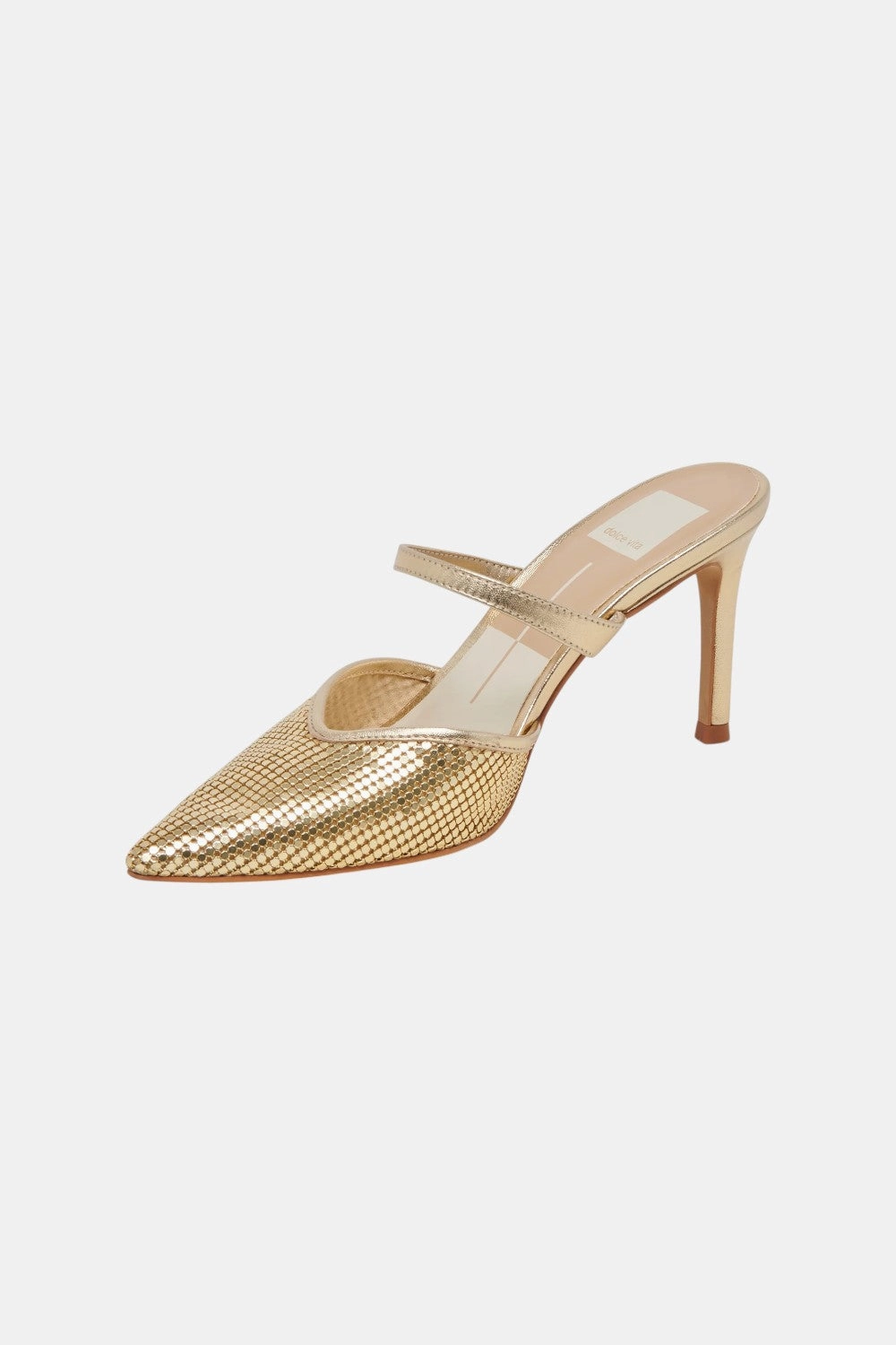 Dolce Vita Kanika Mesh Heels in Metallic Gold Smart Casual
