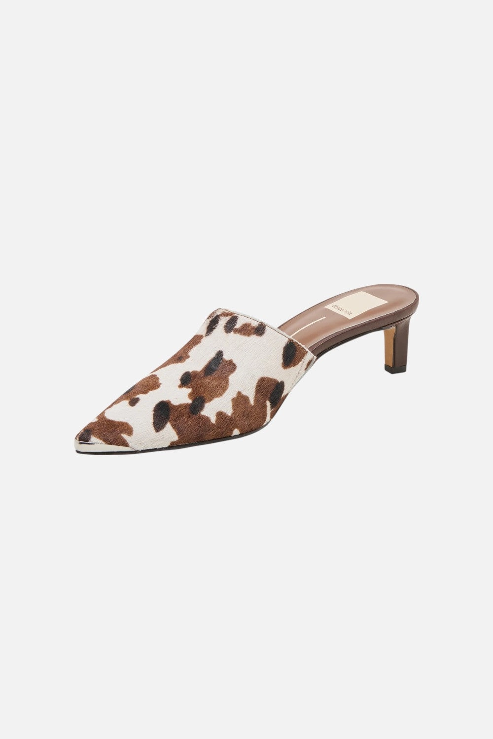 Dolce Vita Lexy Heels Cocoa Taurus Calf Hair Comfortable Stilettos Luxury Vibe