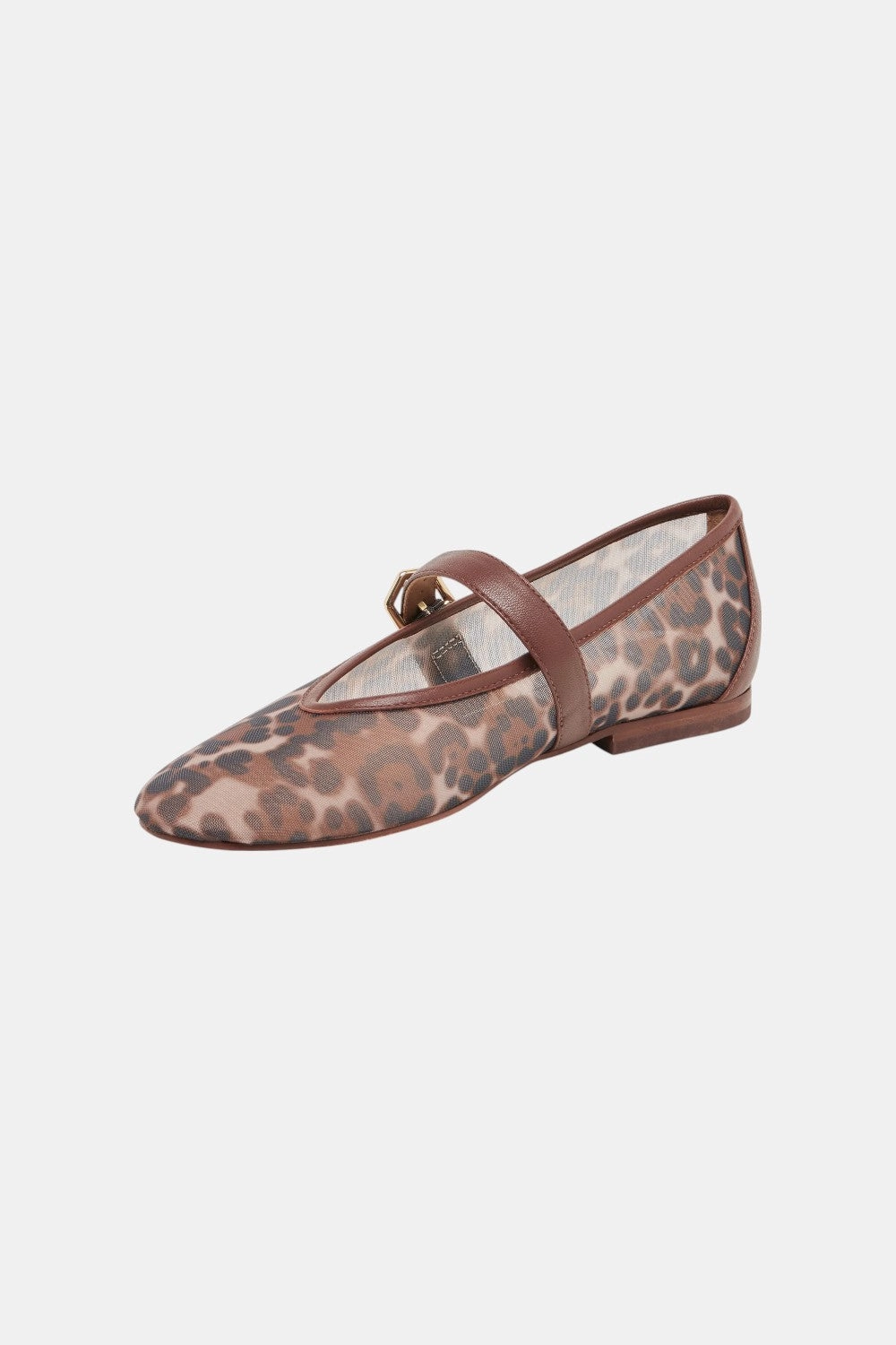 Dolce Vita Roslyn Ballet Flats Leopard Mesh Padded collar Travel Light Design