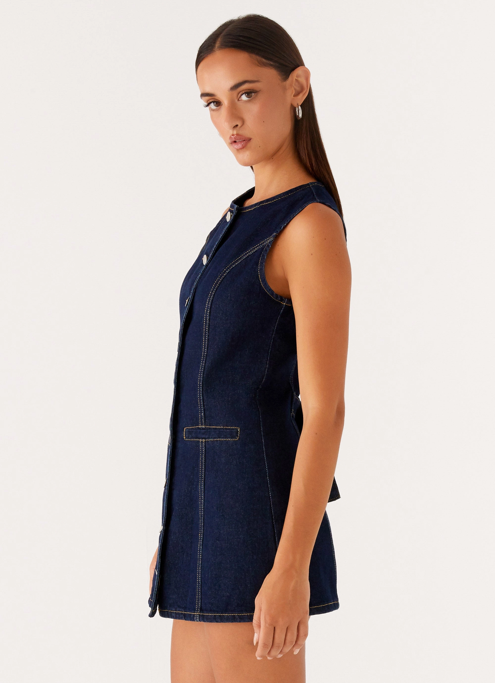 Vibrant Layer Effortless Elegance Dolton Mini Dress - Indigo