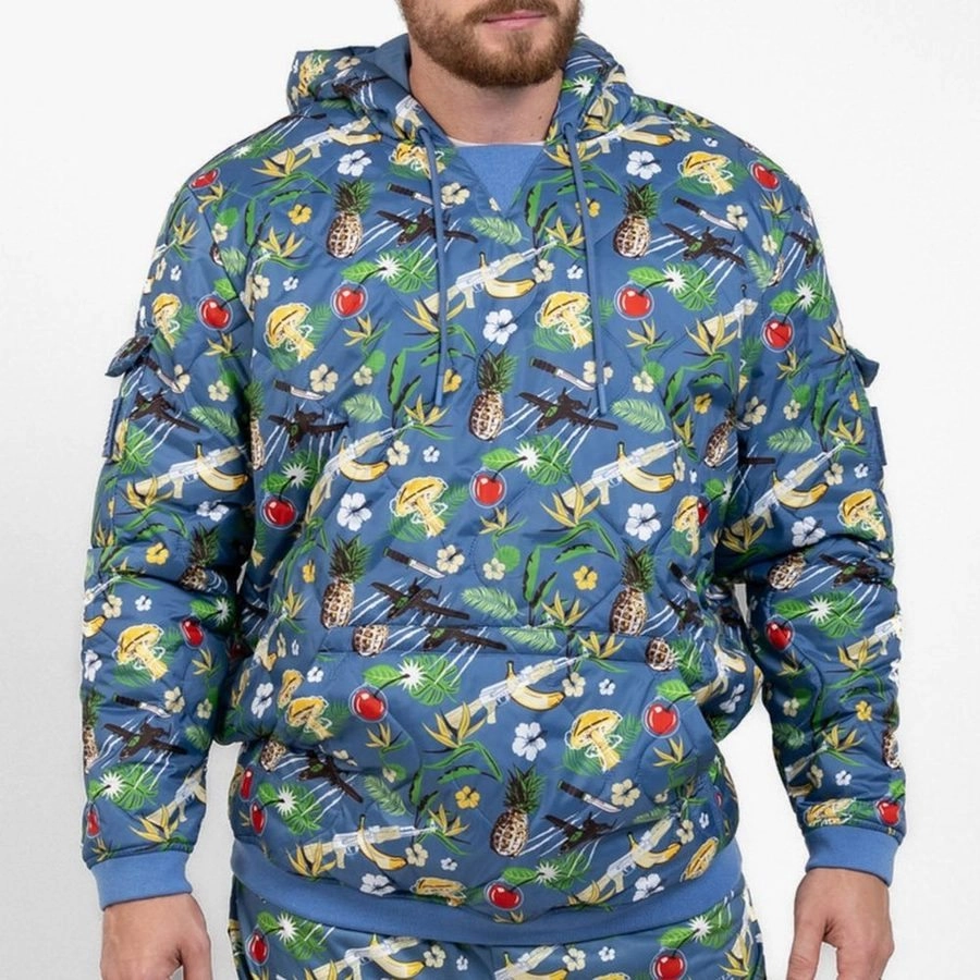 Affordable Fashion Tac Woobie Pullover Hoodie - Weapons Party