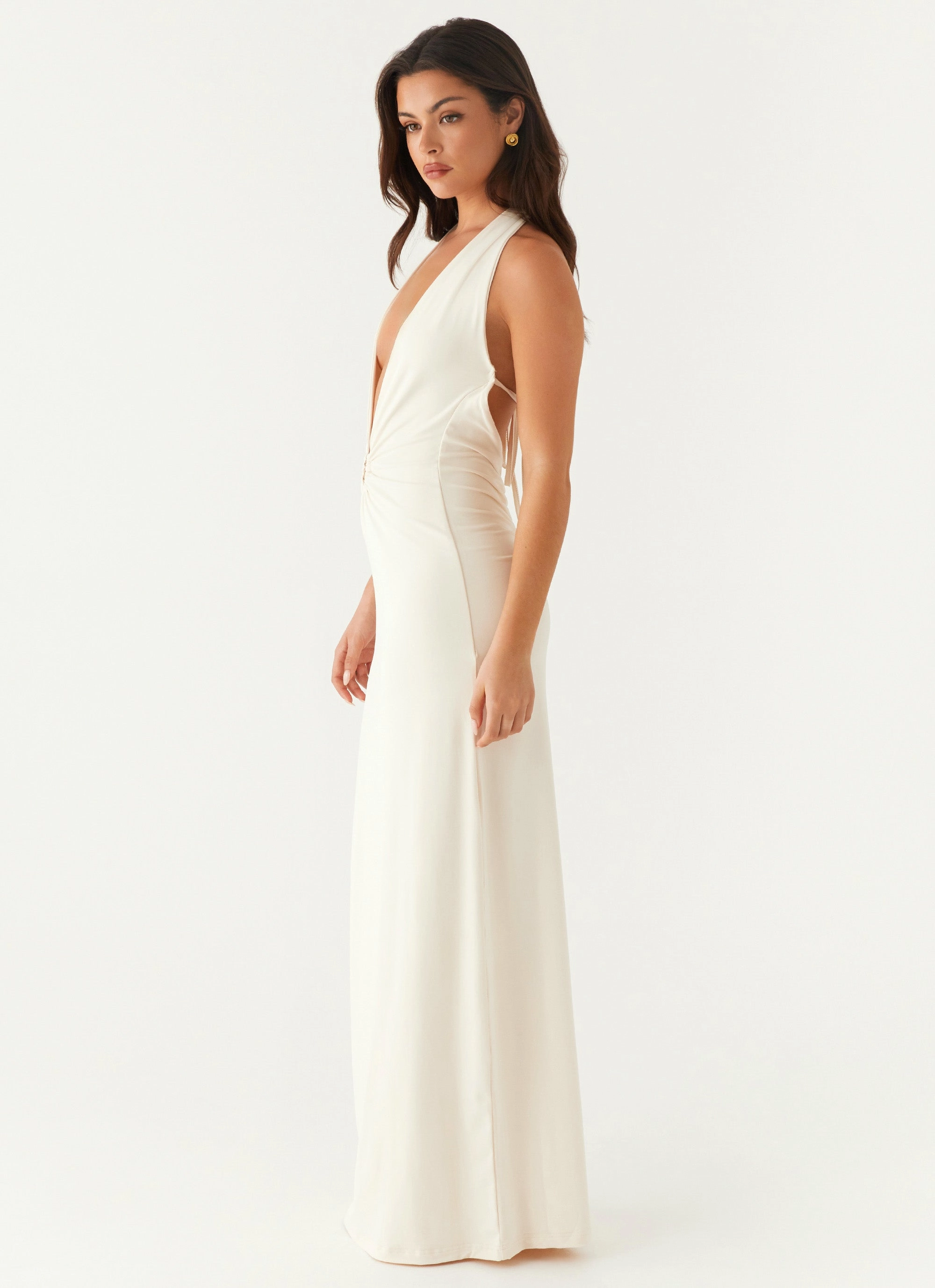 Dominica Maxi Dress - Ivory Fashionable Comfort Wear