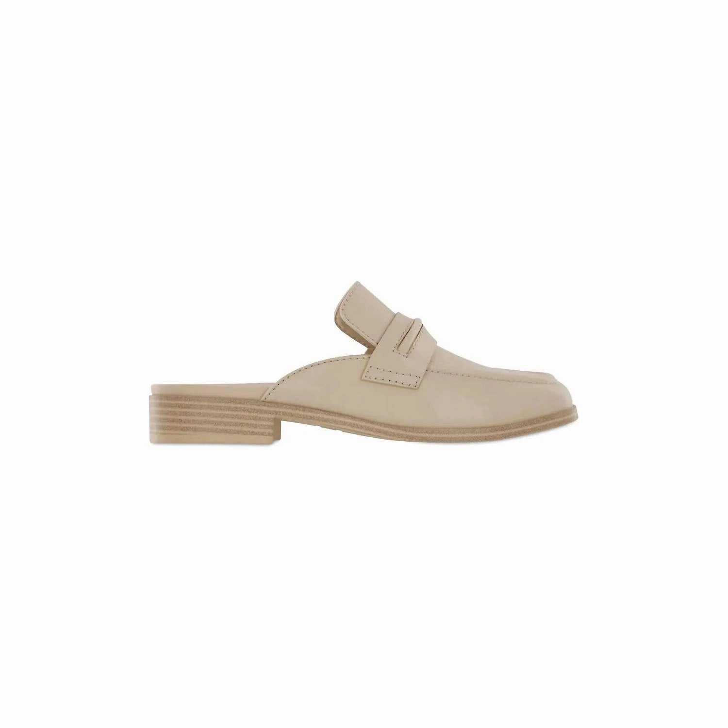 Women's Milia Mule In Beige Loafers style