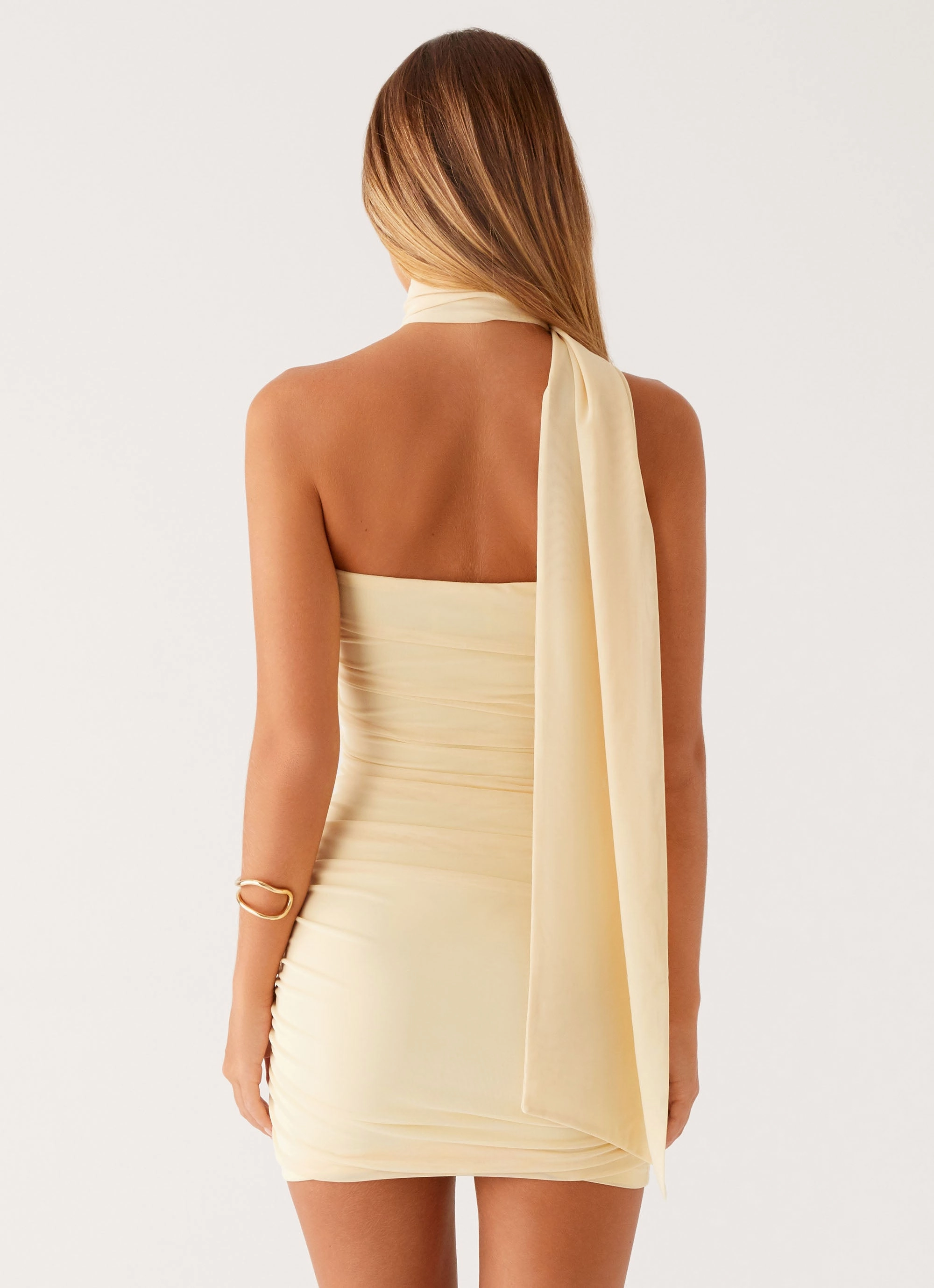 Romance Soul Breaking News Mini Dress - Yellow