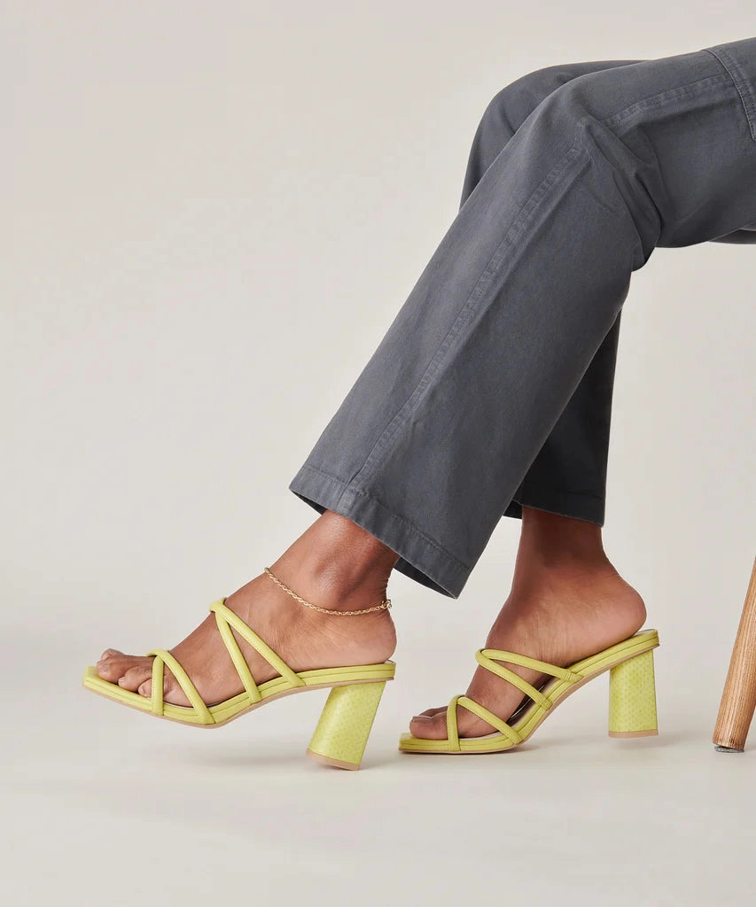 Dolce Vita Patsi Heel in Green Romantic Wedding Shoes Lightweight Upper