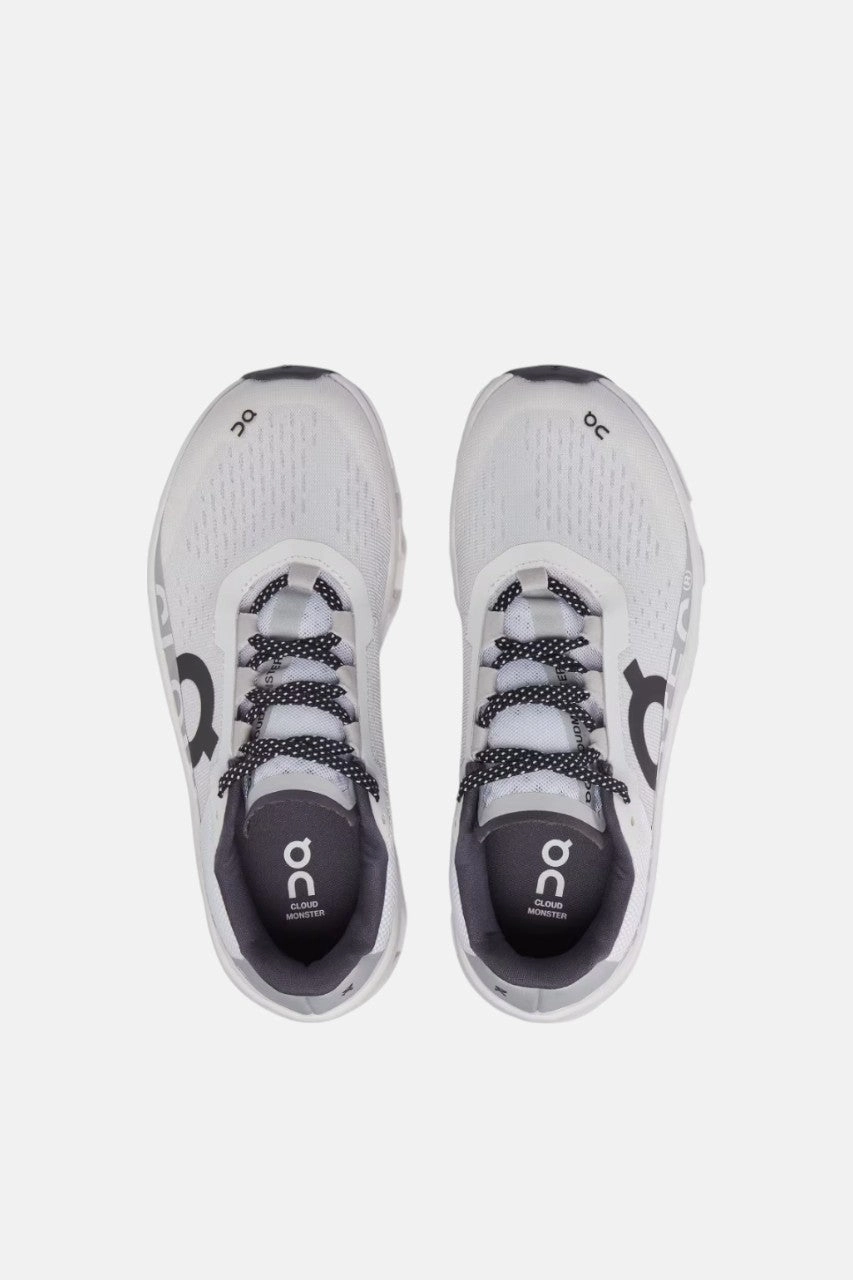 Padded flexibility Contoured Footbed Geometry On Running 61.98434 Cloudmonster M All White