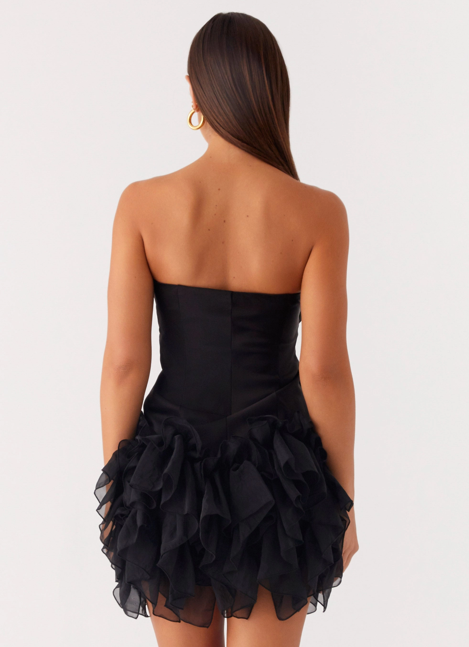 Arabian Nights Mini Dress - Black Light Coral