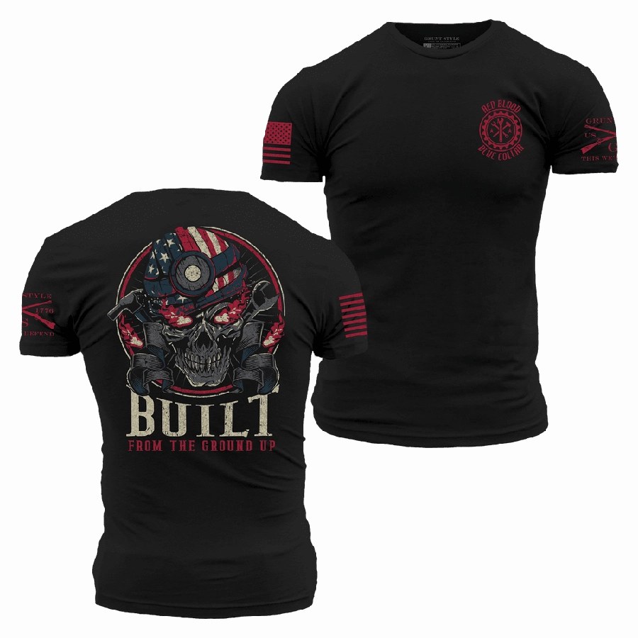 print design Fresh Style From The Ground Up T-Shirt - Black