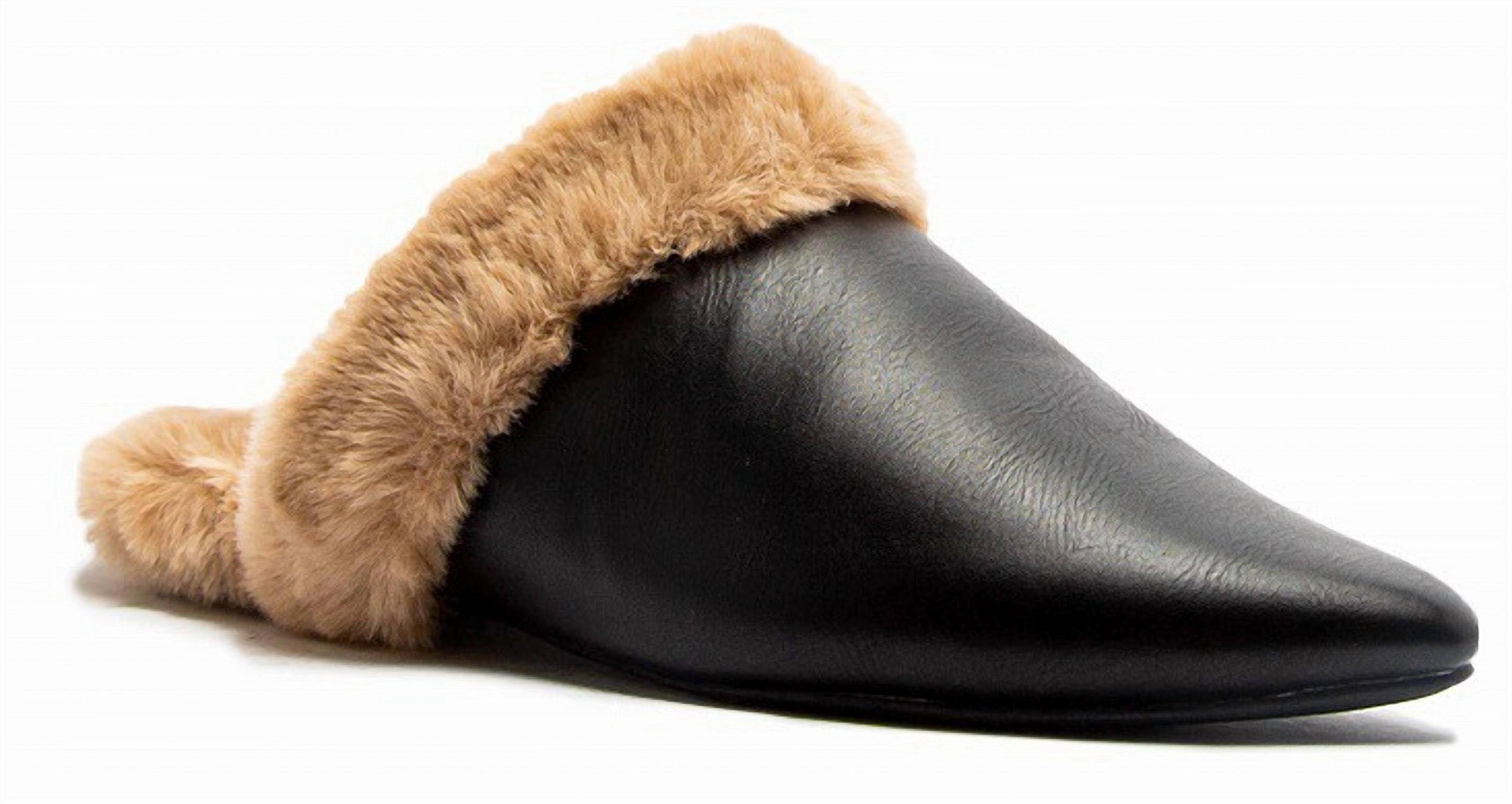 Reliable Function Travel Ready Women's Dress Furry Flats In Black