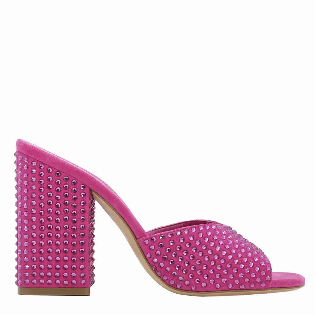 orthopedic Effortless Walk Paris Texas Pink Ruby Holly Anja Crystal-Embellished Mules