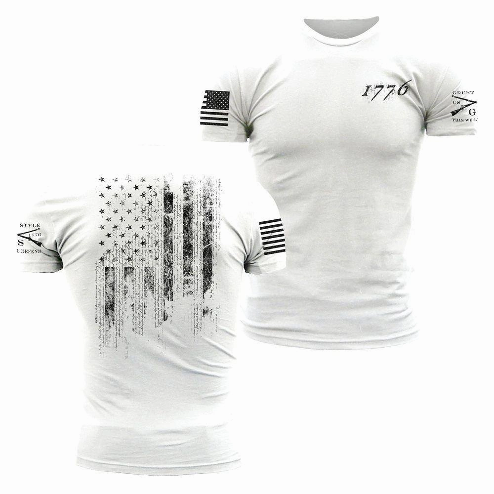 1776 Flag T-Shirt - White Classic Color