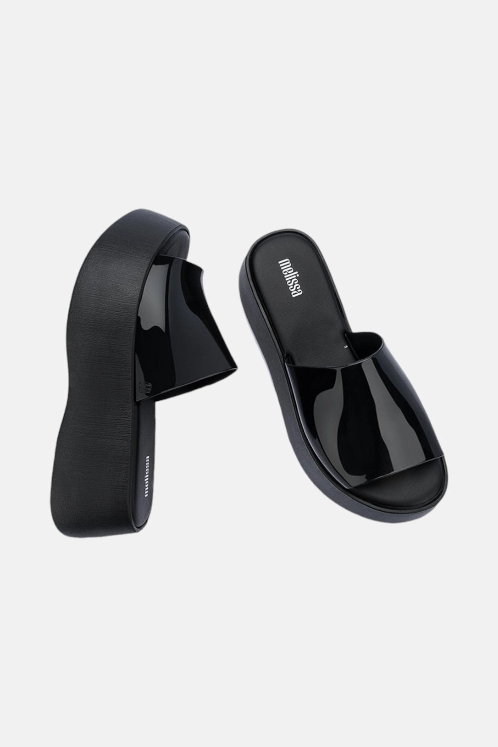 Instant Comfort Footwear Slide Comfort Melissa Becky Platform Slides In Black