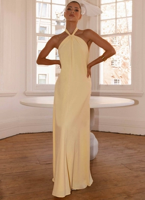 Golden Child Linen Maxi Dress - Yellow Movement Feel