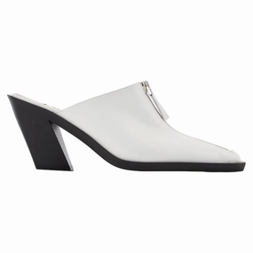 Efficient Design Eclair Zip Mule - Elleme - White - Leather