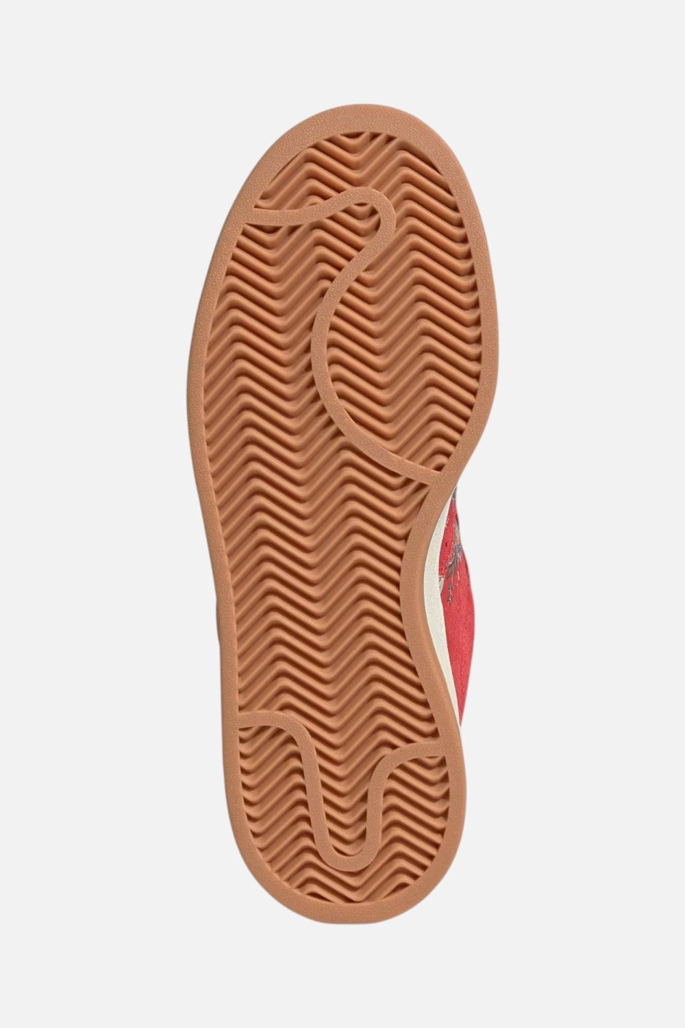 Adidas Campus 00s X Liberty London Shoes in Semi Lucid Red / Cream White / Gold Metallic Any Season