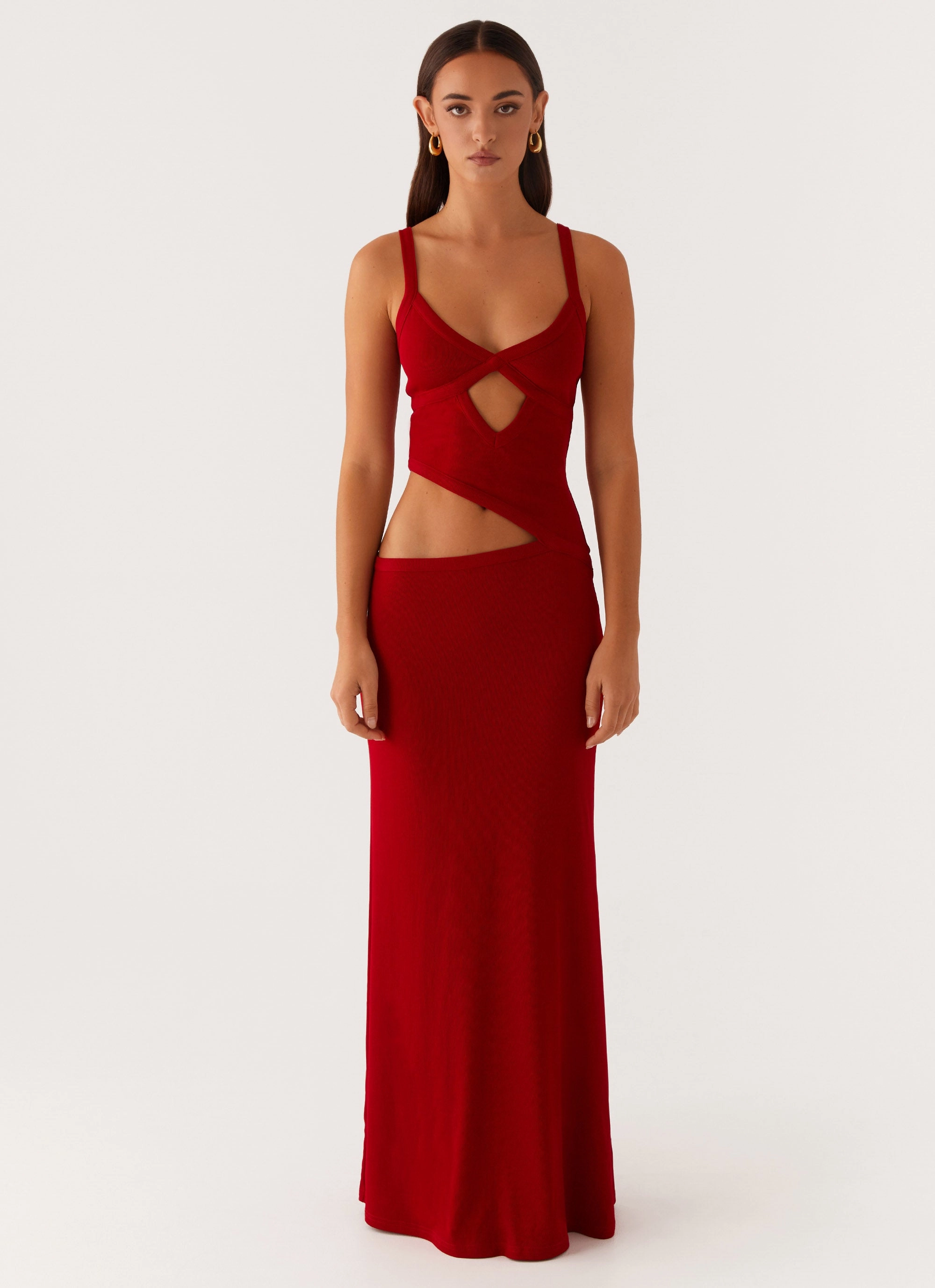 Street Casual Jocelyn Maxi Dress - Red