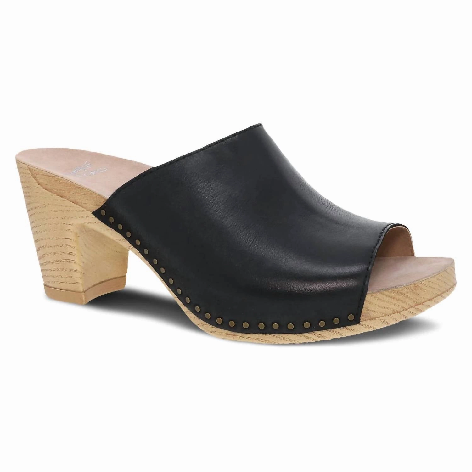 Easy Summer Style Women's Tandi Summer Slip-On Heeled Mule In Black