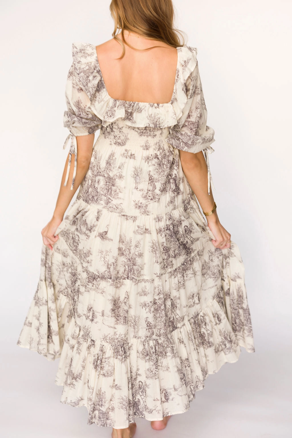 Amali Dress in Ivory - 100% Cotton & Bump Friendly Gender Fluid Romantic Soft