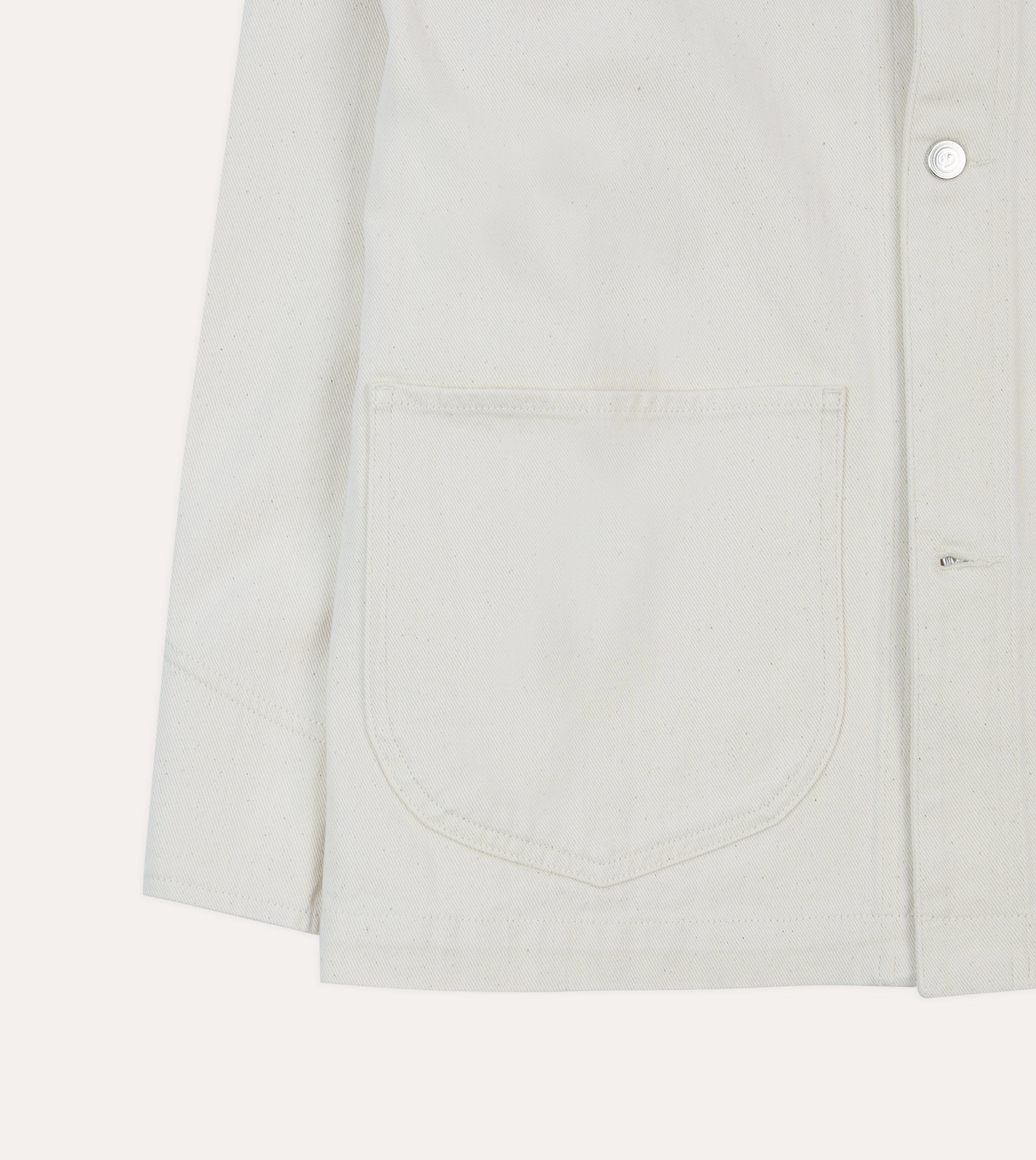 Ecru Denim Western Chore Jacket Circumstance No Bulk