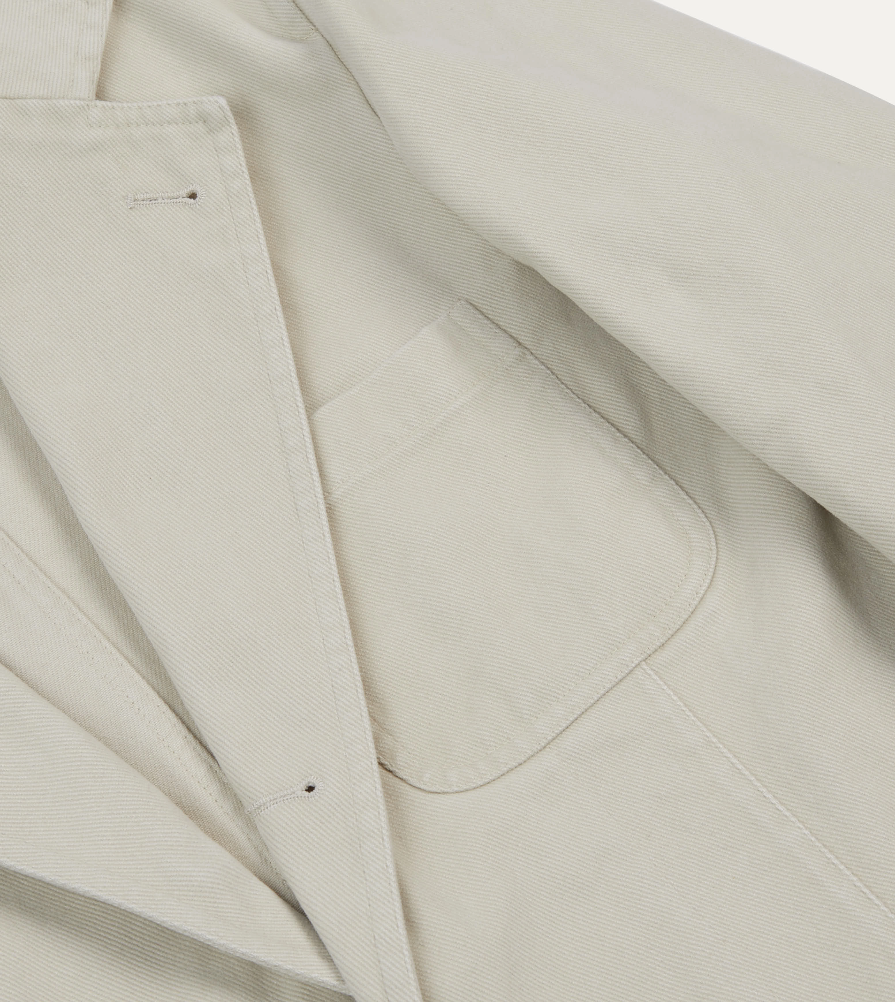 Ecru Heavy Cotton Twill Games Blazer Mk. I Relaxed Style