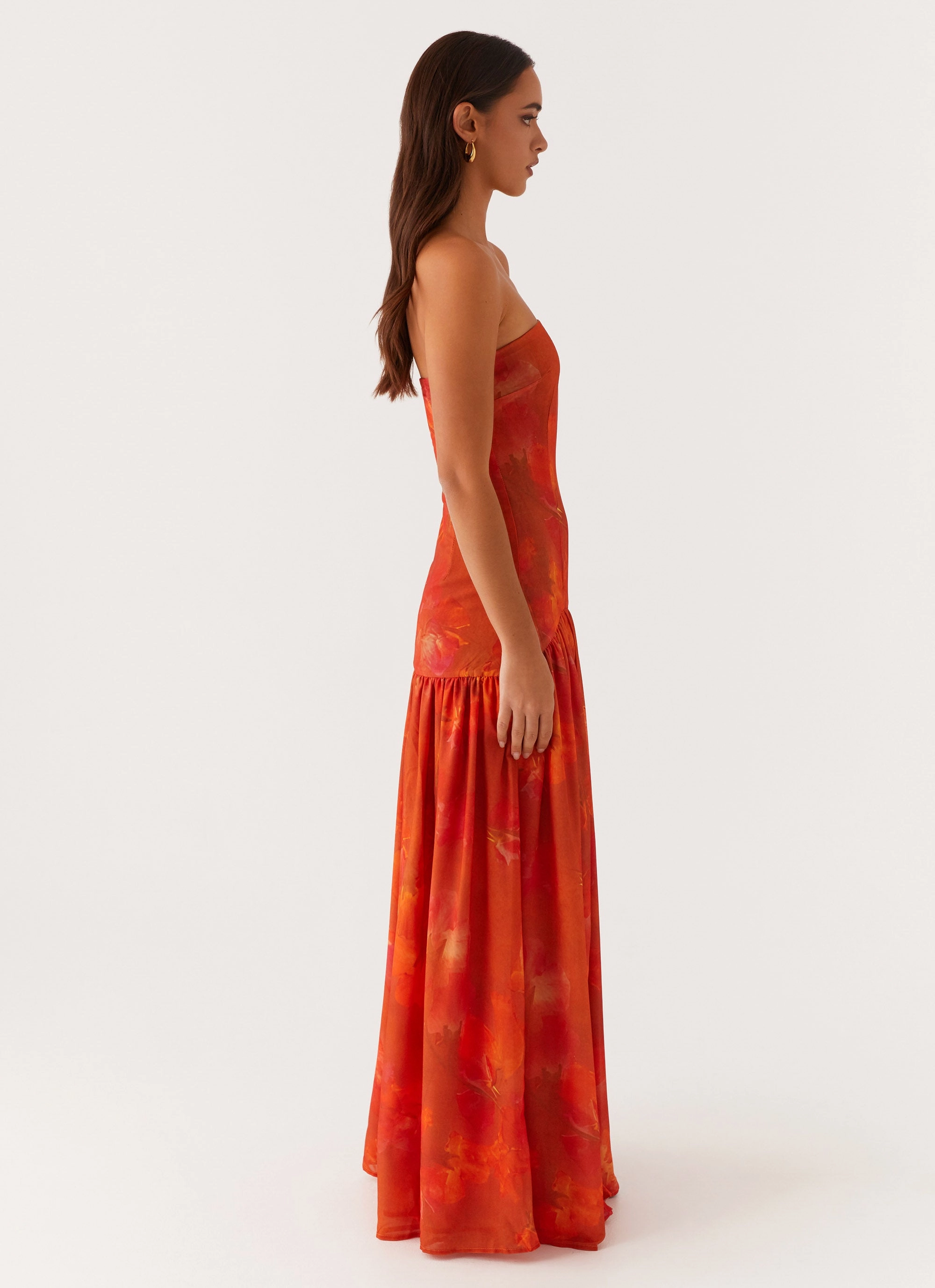 Eden Strapless Maxi Dress - Amber Smooth-Lining