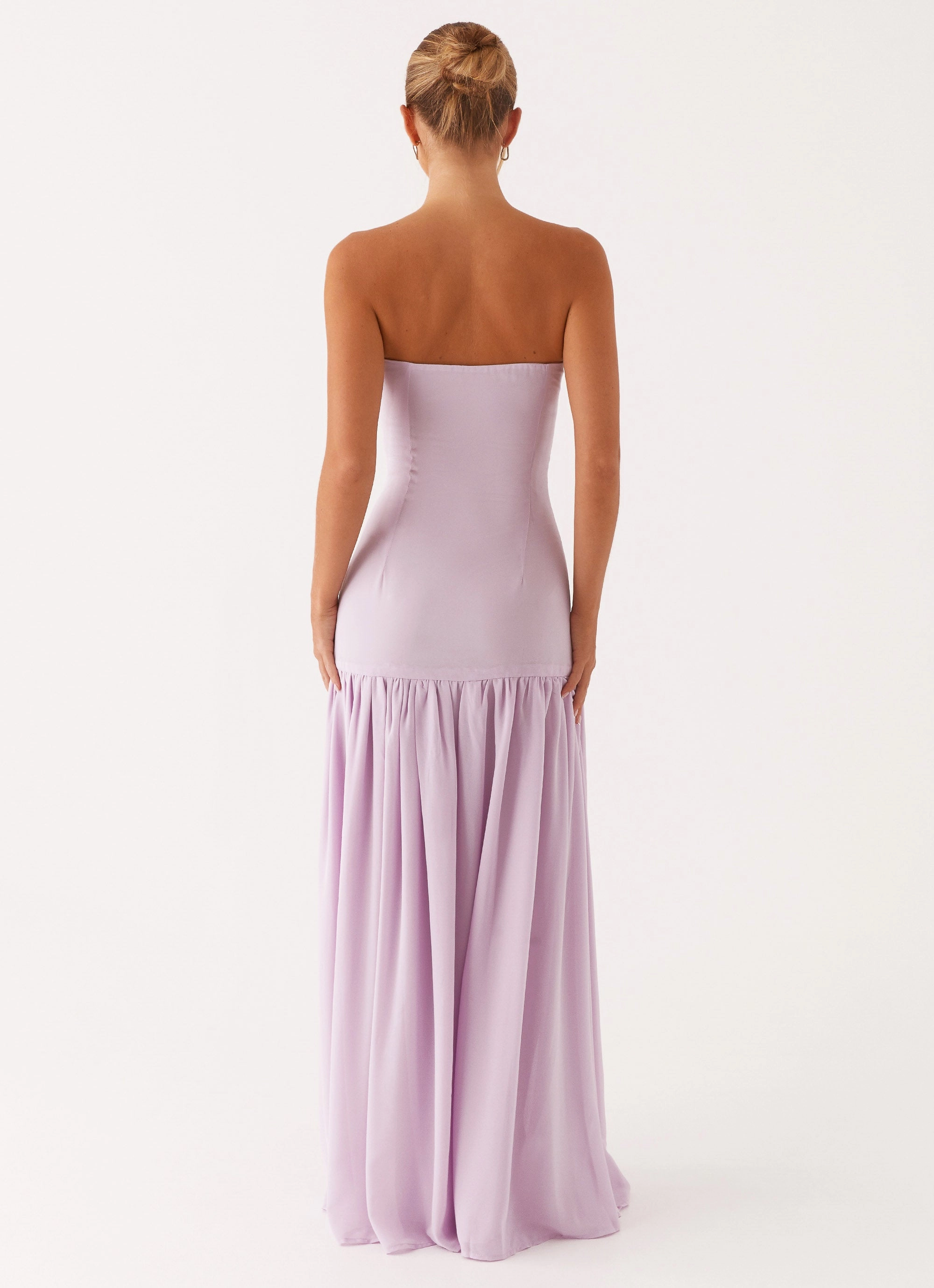 Cool Undertone Pure Fit Eden Strapless Maxi Dress - Lilac