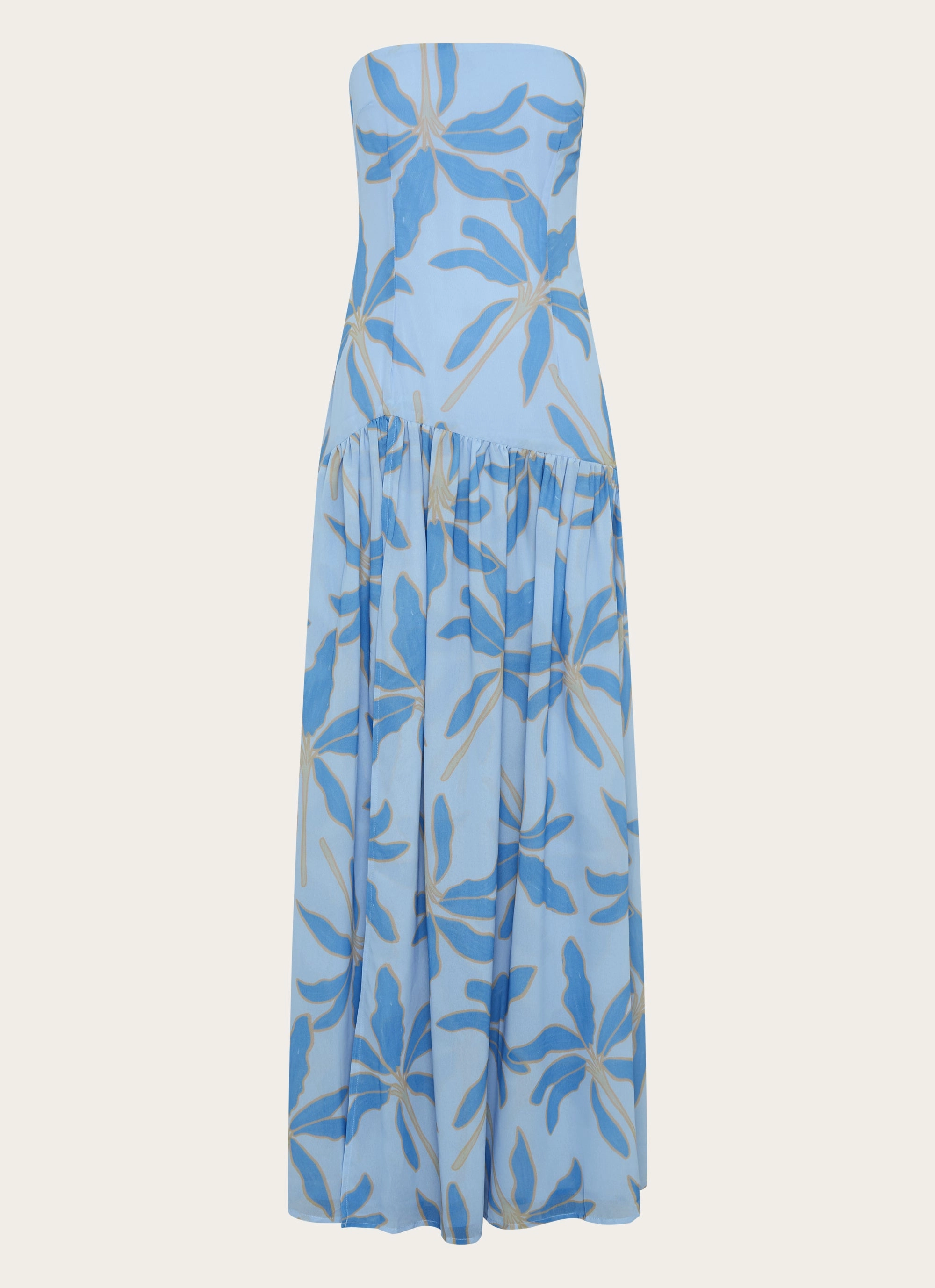 Eden Strapless Maxi Dress - Opulent Blue Formal Setting Perfect Style