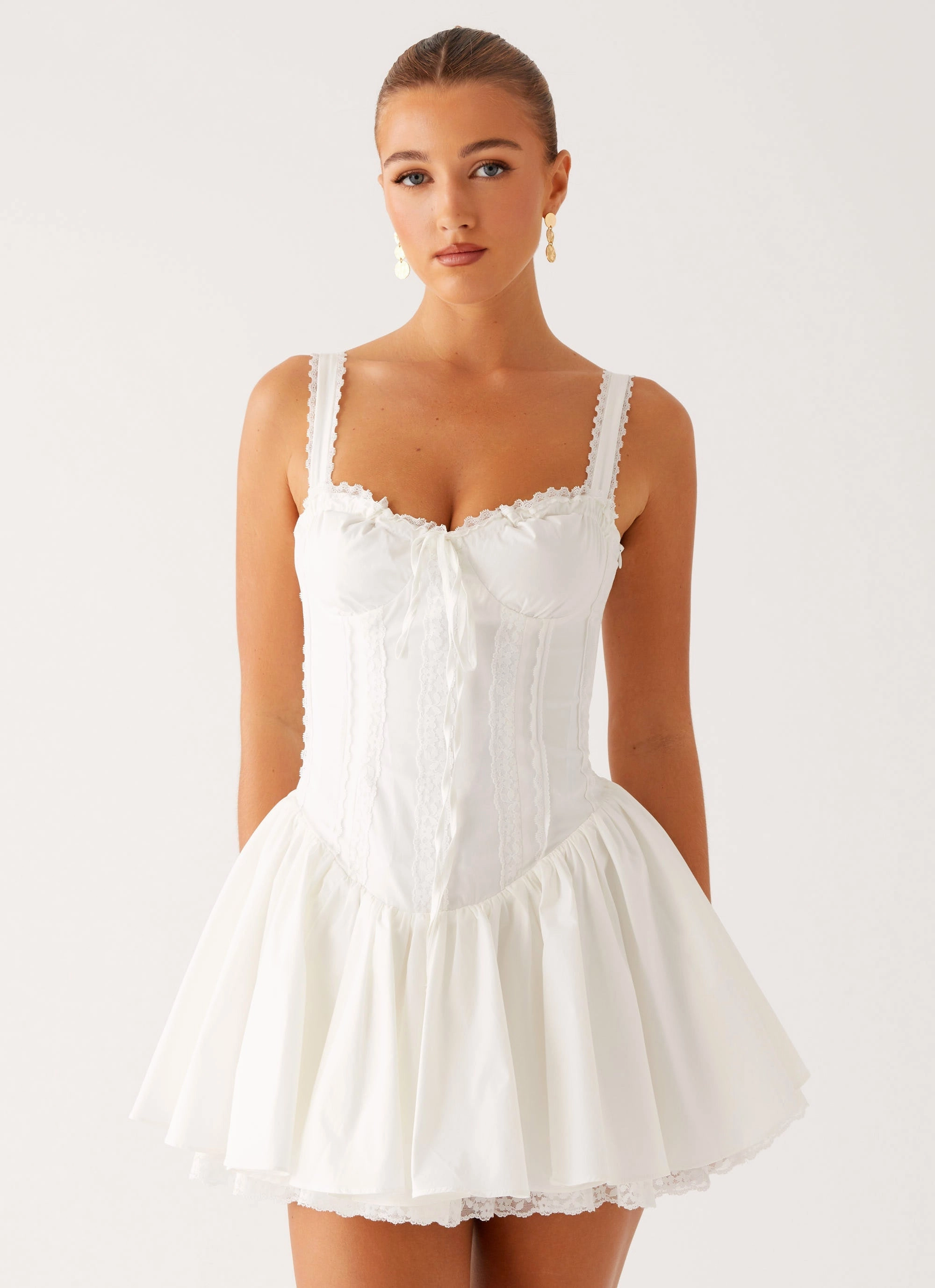 Evening-Wear Inner Smile Lacie Mini Dress - White