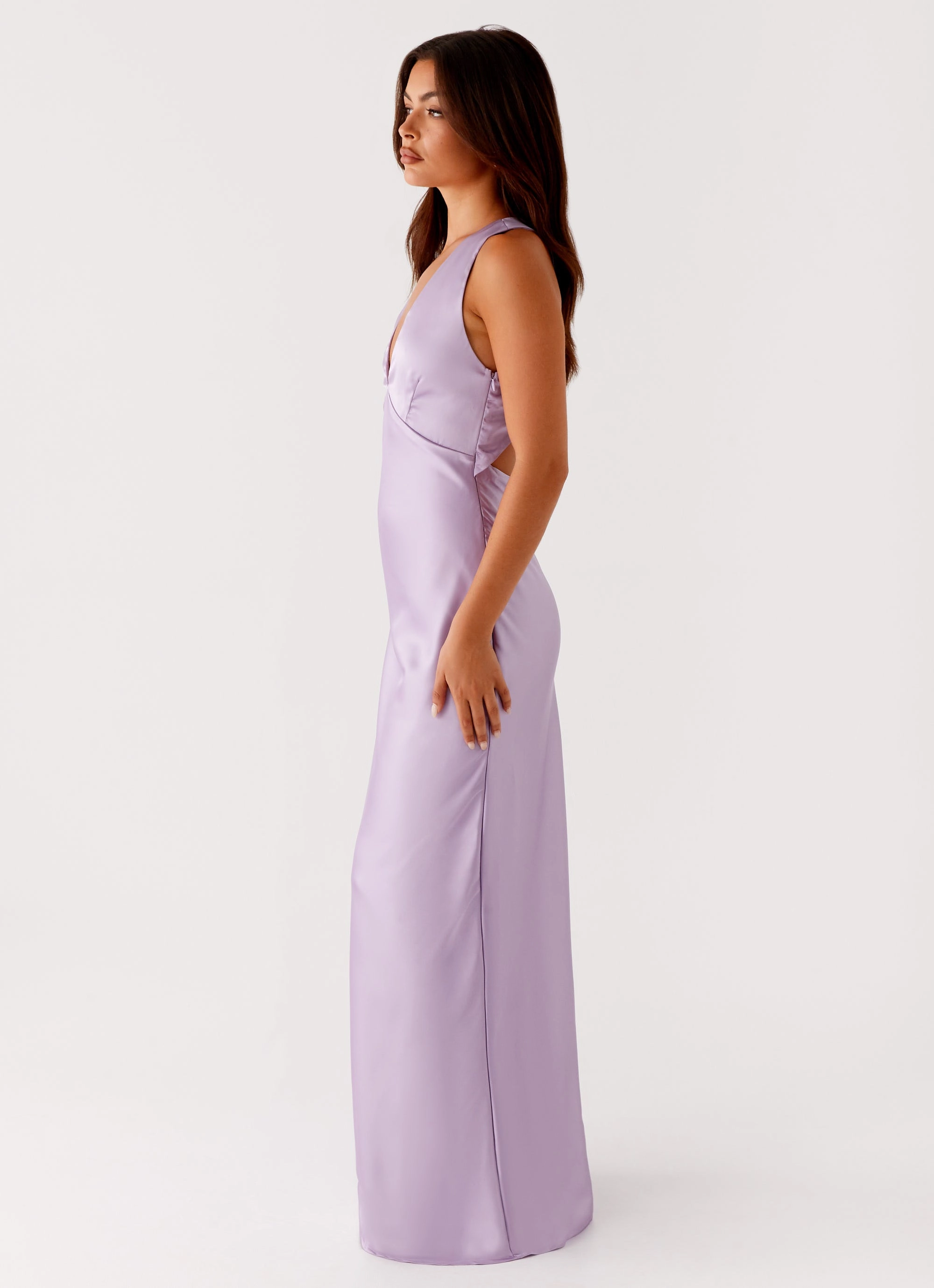 Brody Maxi Dress - Lilac Coffee Break