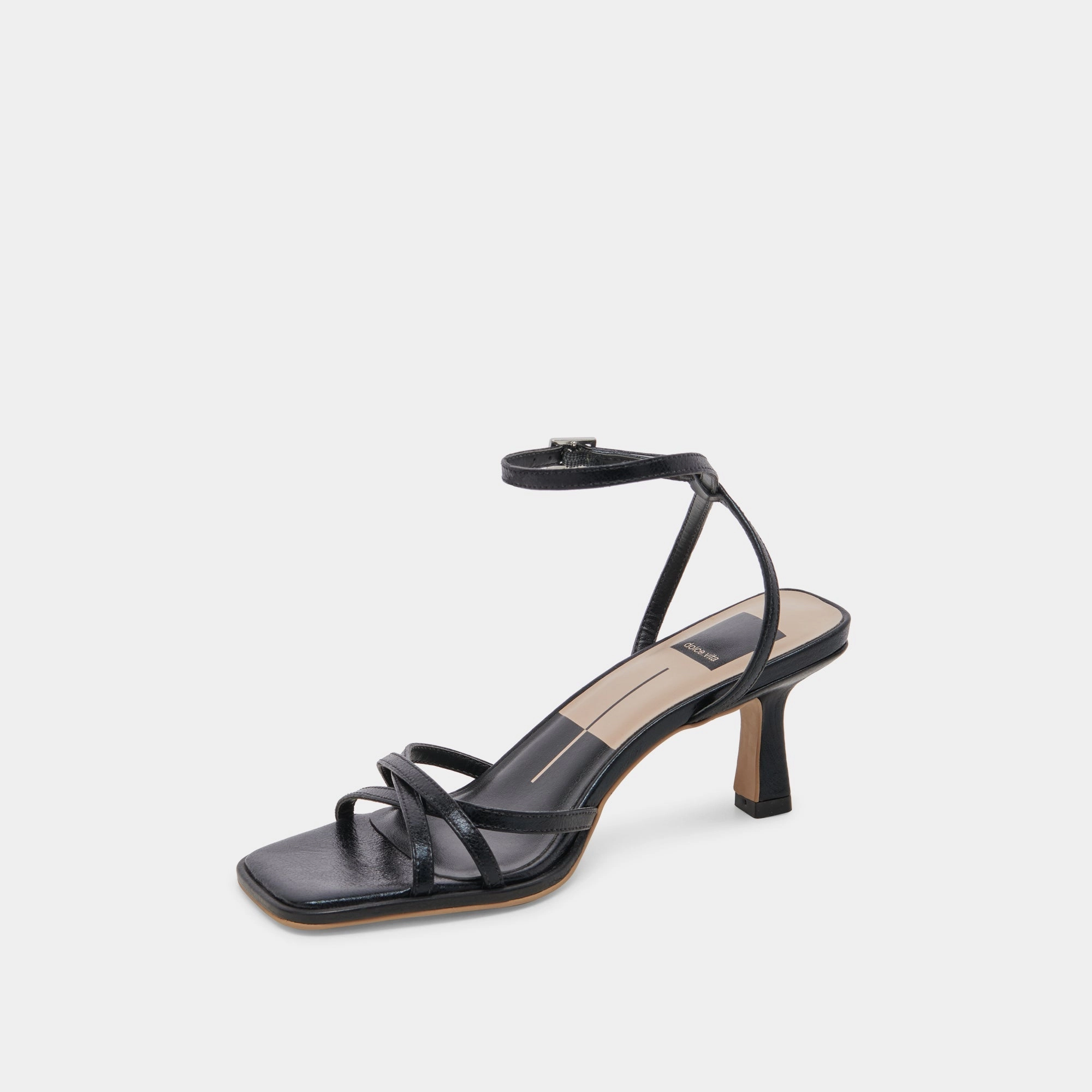 Dolce Vita Manji Heels in Midnight Patent Leather Slip-Resistant Heels