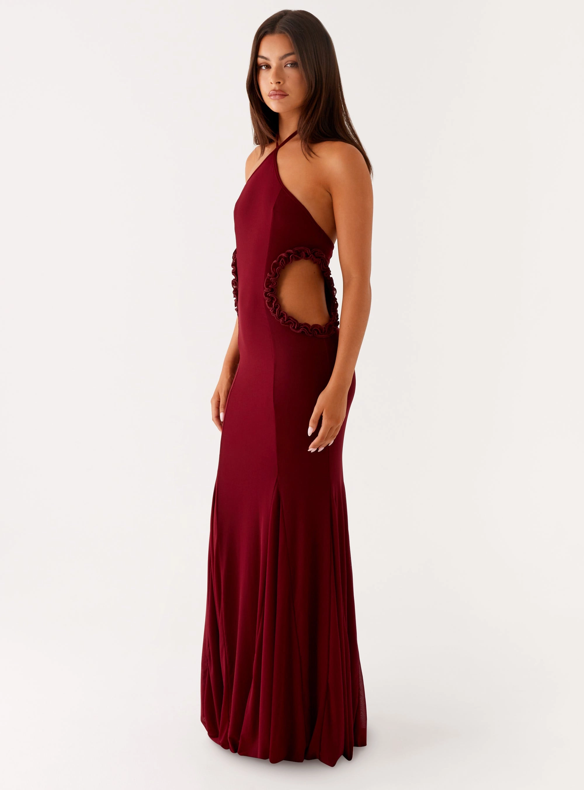 and Effortless fit dress. Jemima Maxi Dress - Raspberry Wine