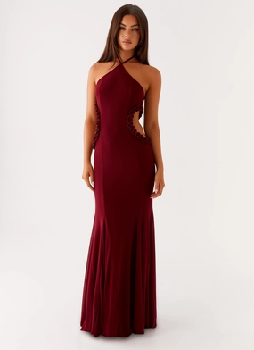 MultiPurposePockets Jemima Maxi Dress - Raspberry Wine
