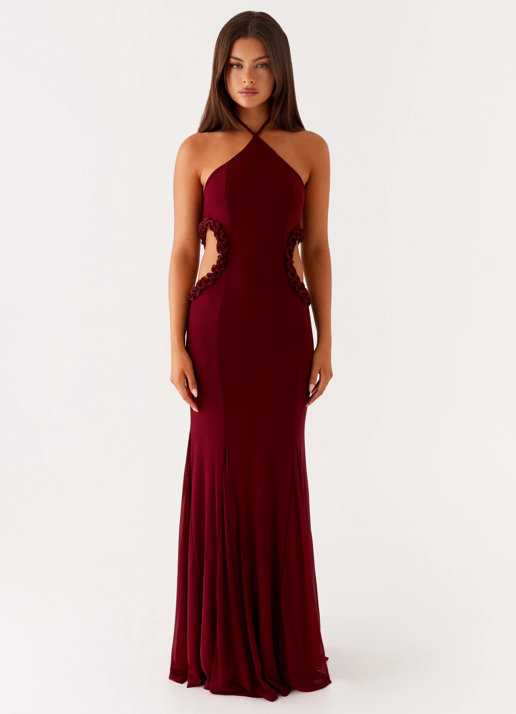 Jemima Maxi Dress - Raspberry Wine Timeless Style Wear