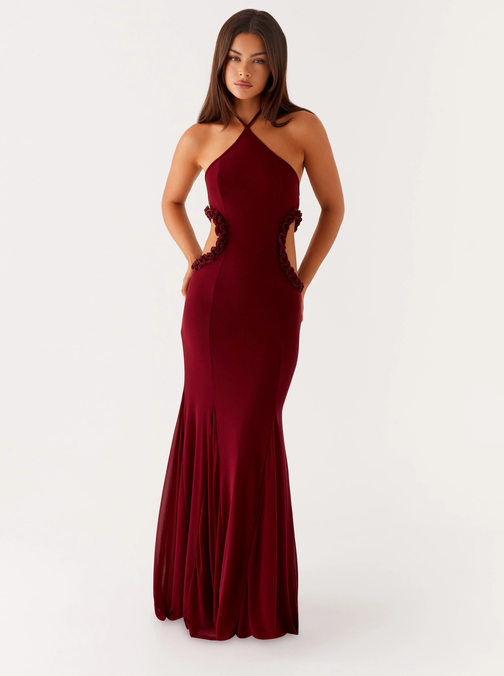 Casual Pick Versatile Touch Jemima Maxi Dress - Raspberry Wine
