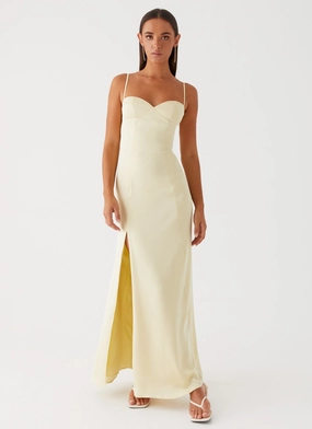Miss Bloom Maxi Dress - Lemon Relax Line