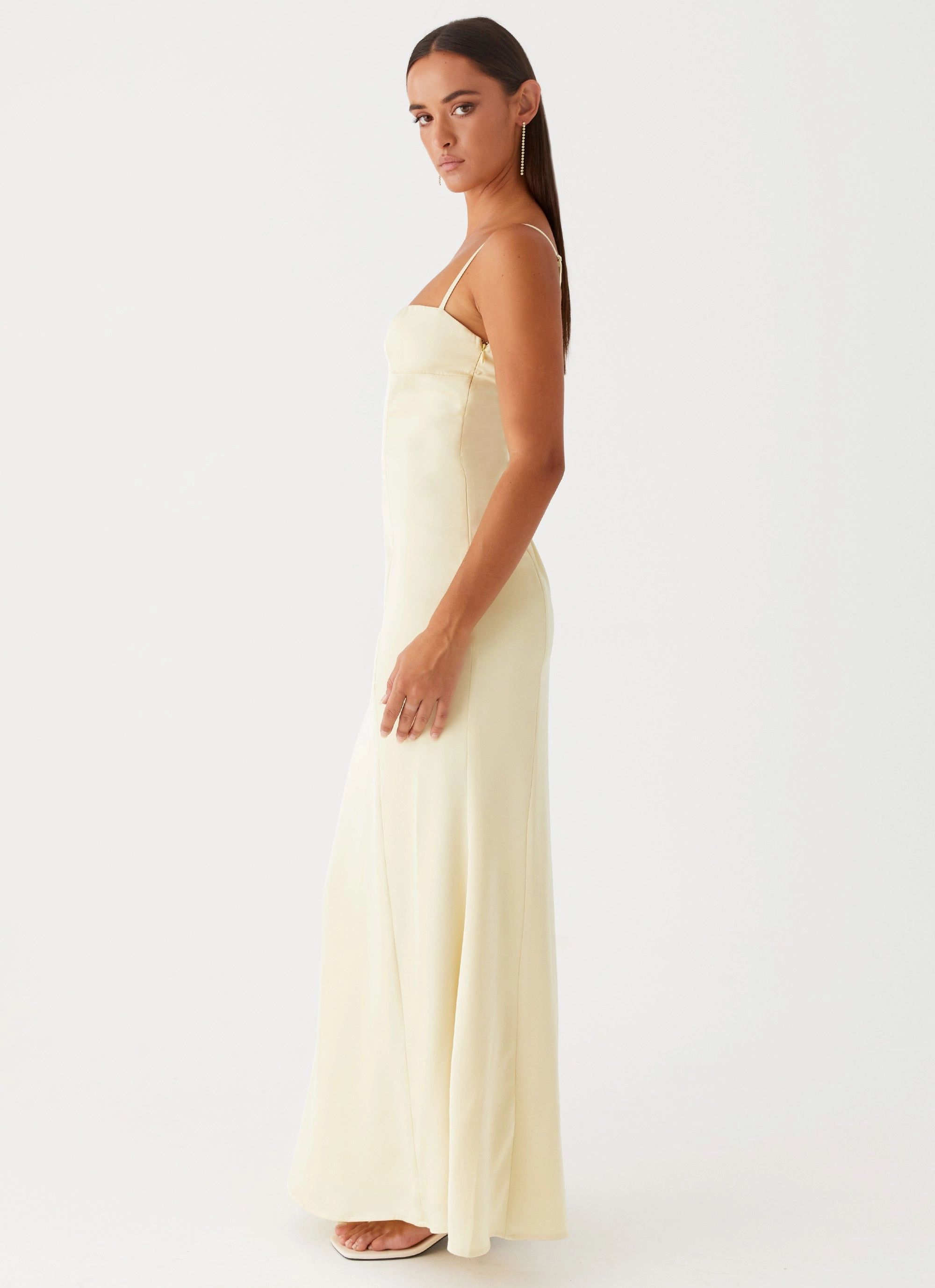 Miss Bloom Maxi Dress - Lemon Classic Comfort Polished Layer
