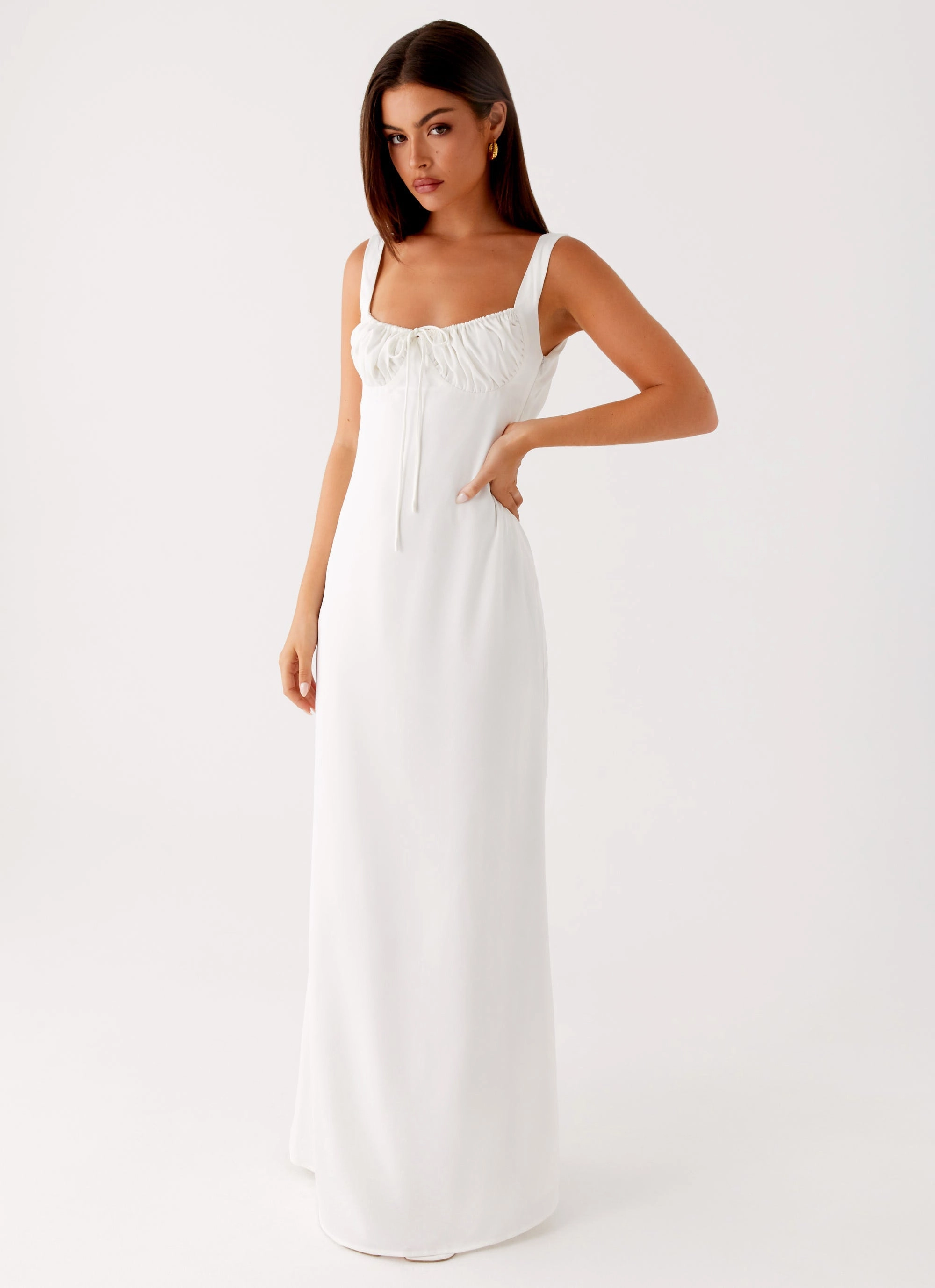 Shyla Maxi Dress - Ivory Casual Tones