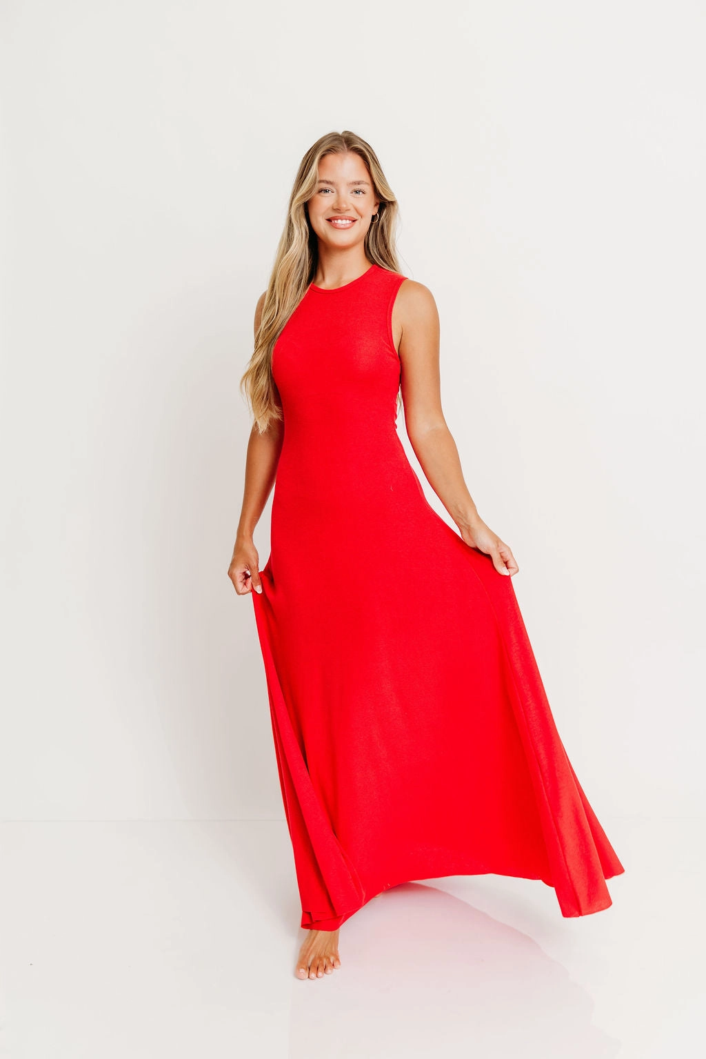 Effortless Maxi Dress in Shirley Temple Airy Silk Easy-to-style casual dress