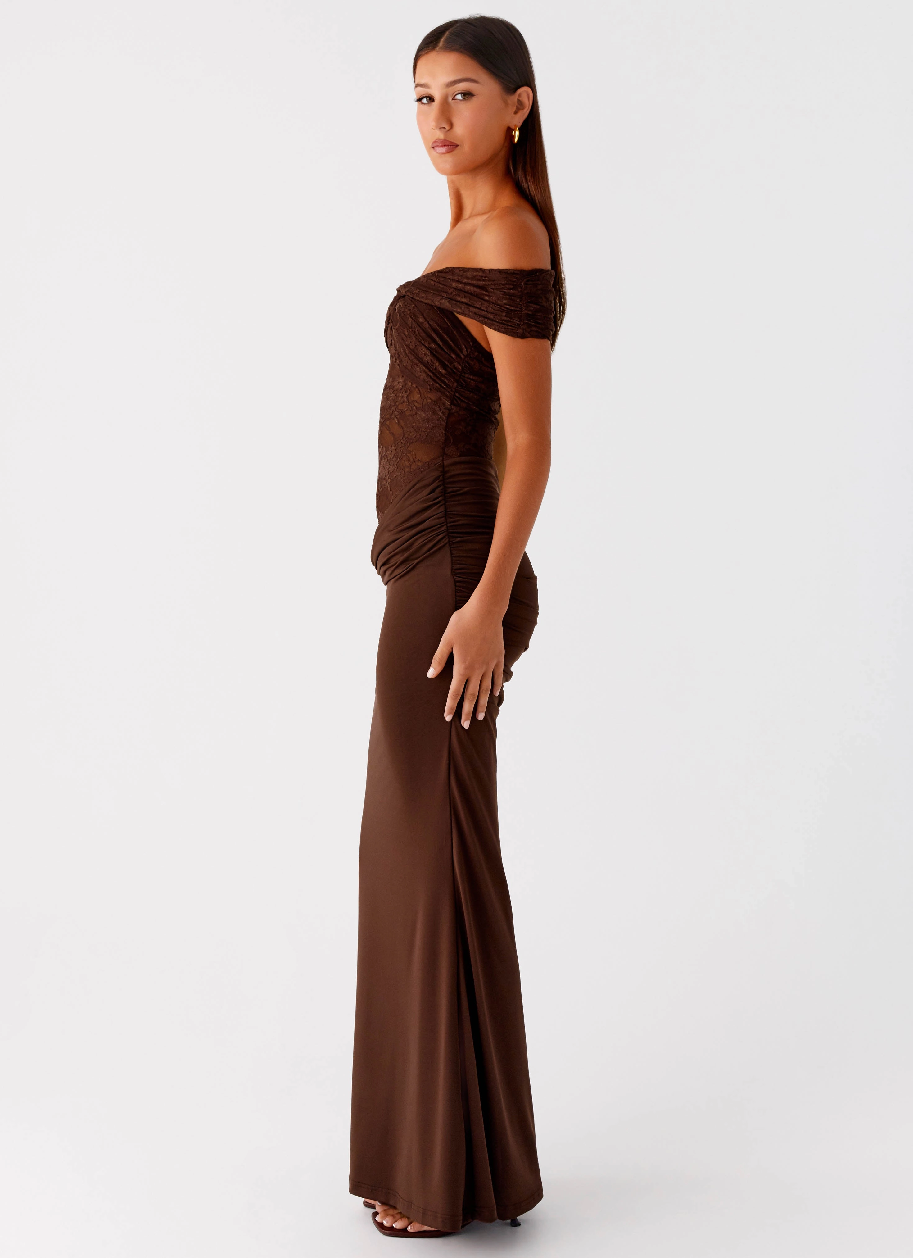 Casual Chic Either Way Maxi Dress - Chocolate