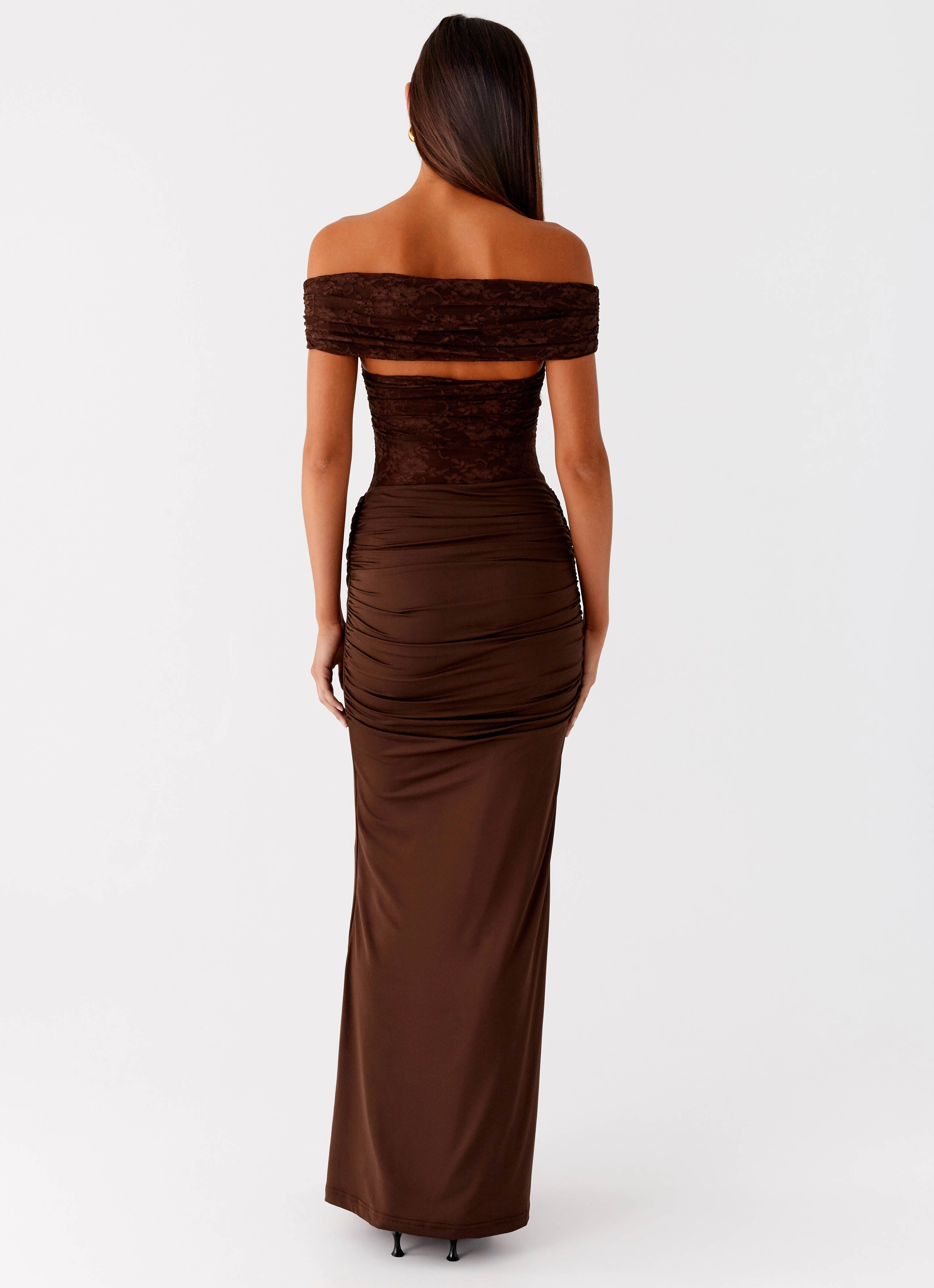 Either Way Maxi Dress - Chocolate Vibrant Aesthetic Bold Fashion