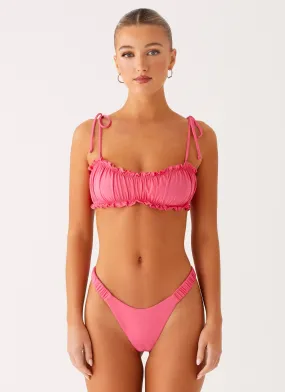 El Nido Bikini Top - Pink Fade Resistant Fabric