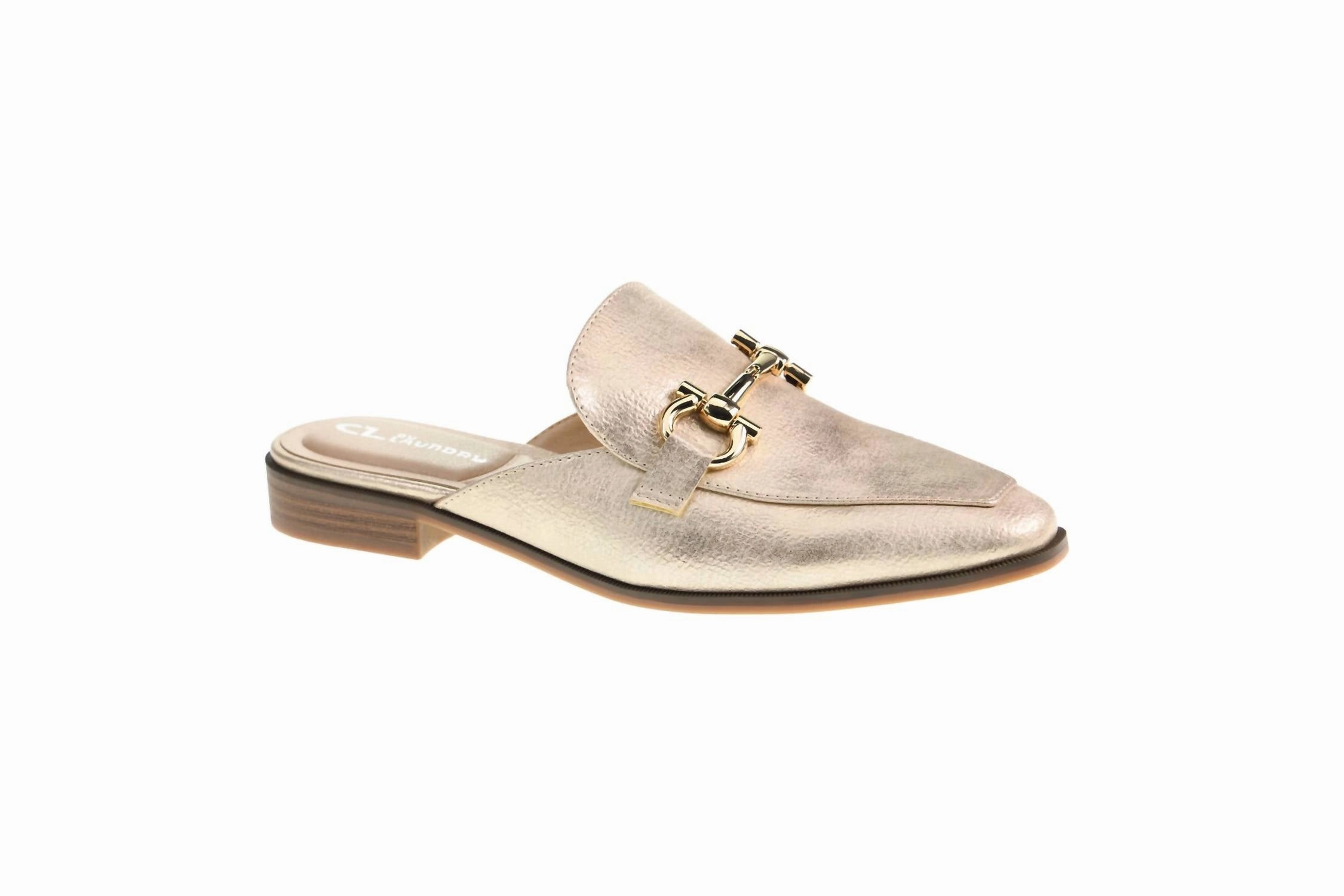 Women's Score Soft Glitz Mules In Gold Beach Ready Sandals