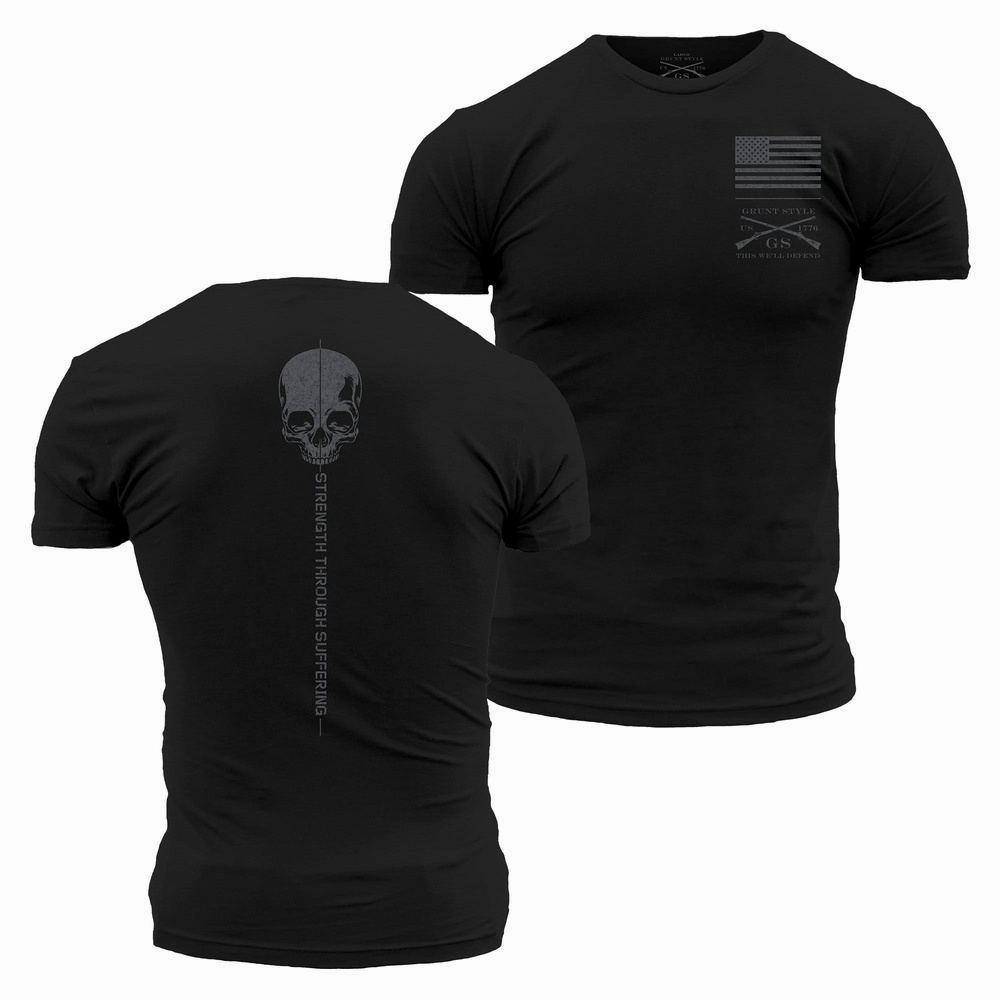 Layering Must-Have Strength Through Suffering T-Shirt - Black