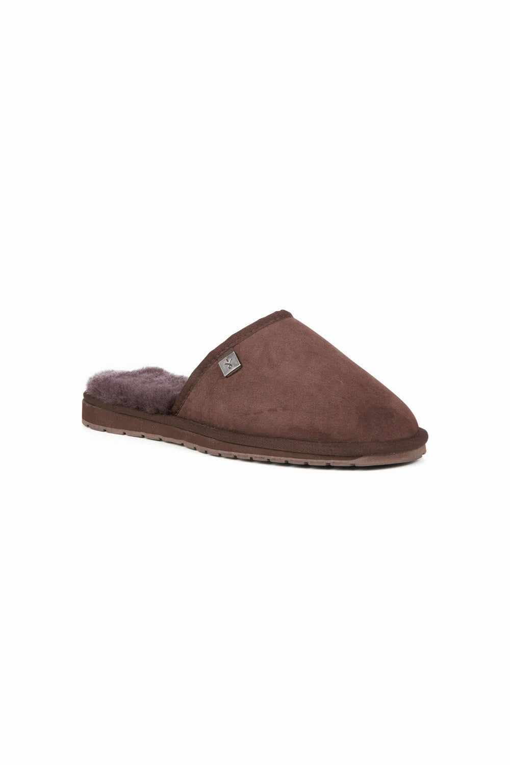 Water Resistant Design Comfort Walking Emu Australia Platinum Yamba Slippers in Chocolate