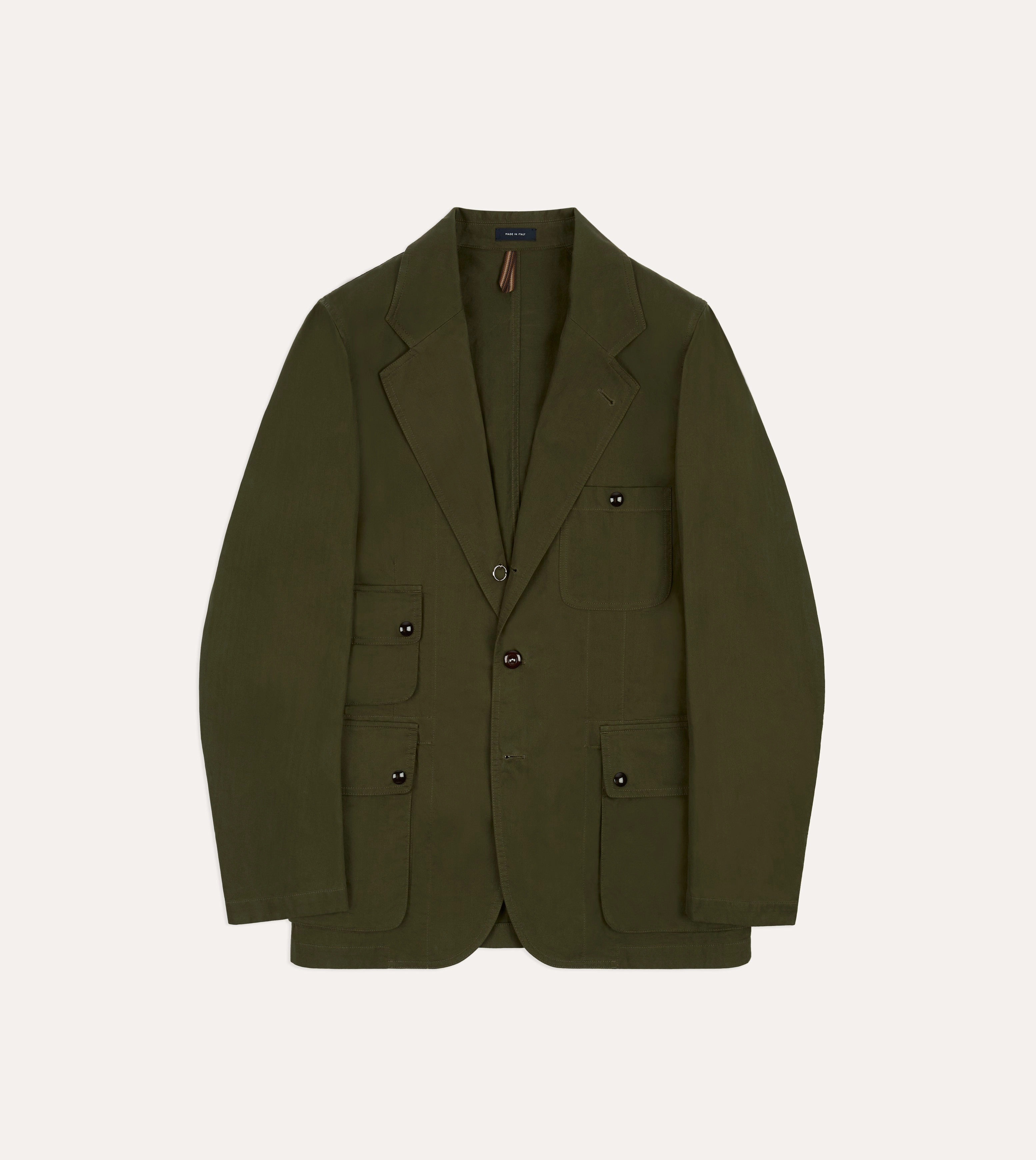 Perfectly Crafted Drake??s and New Balance Waxed Herringbone Cotton Games Blazer