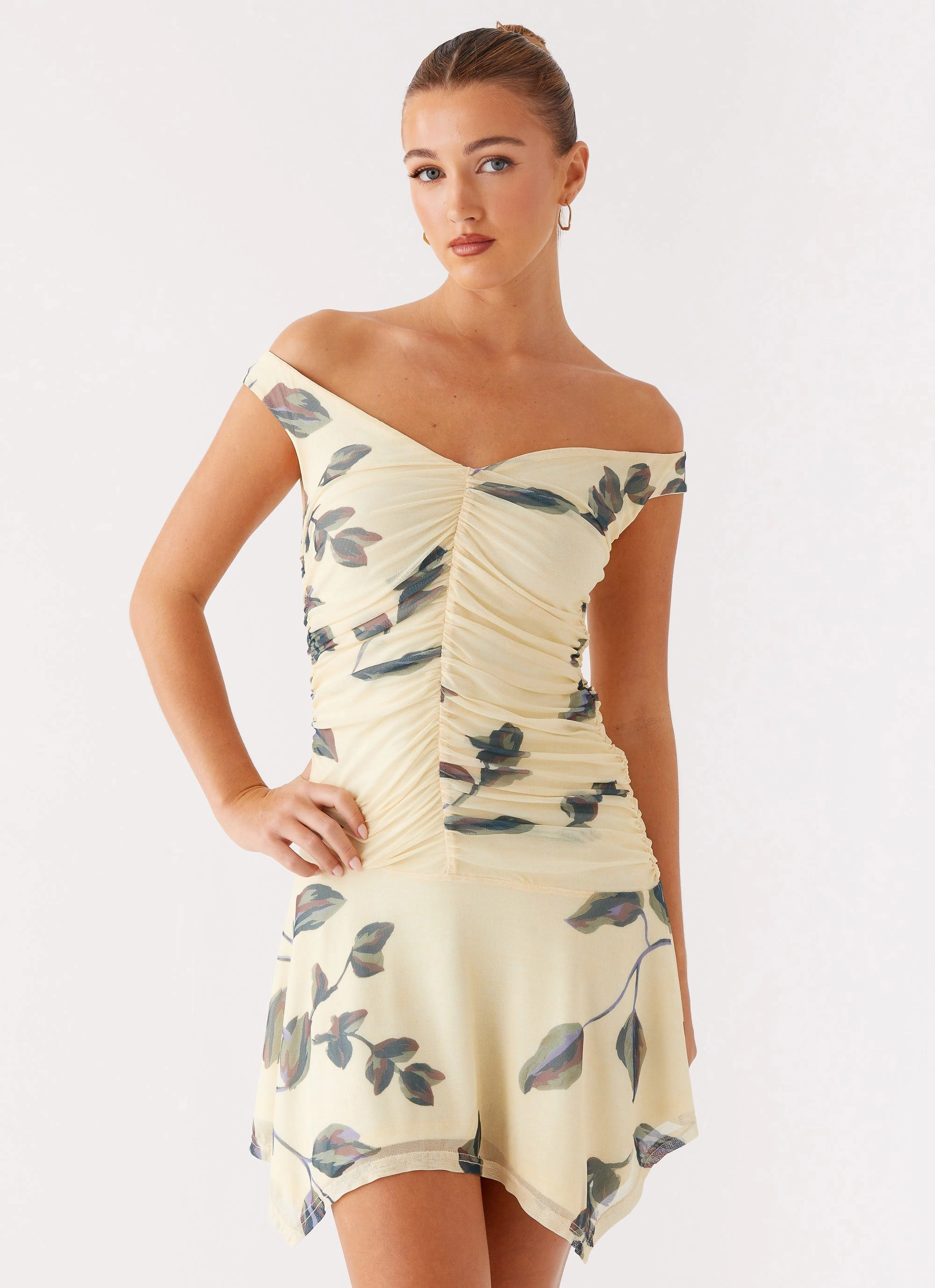 Classic Appeal Josette Mini Dress - Buttercream Bliss