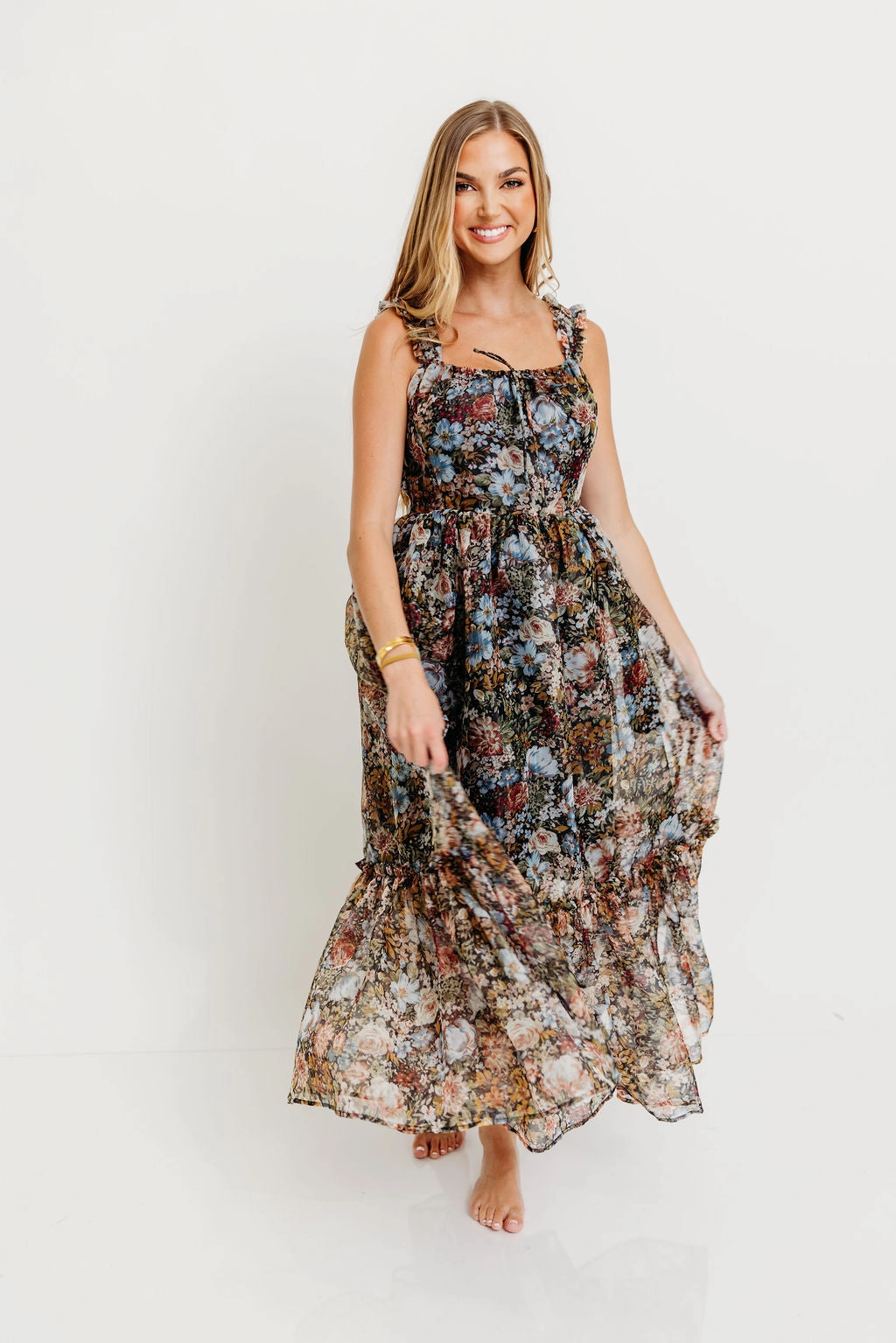 Bold Statement Jiana Maxi Dress in Black