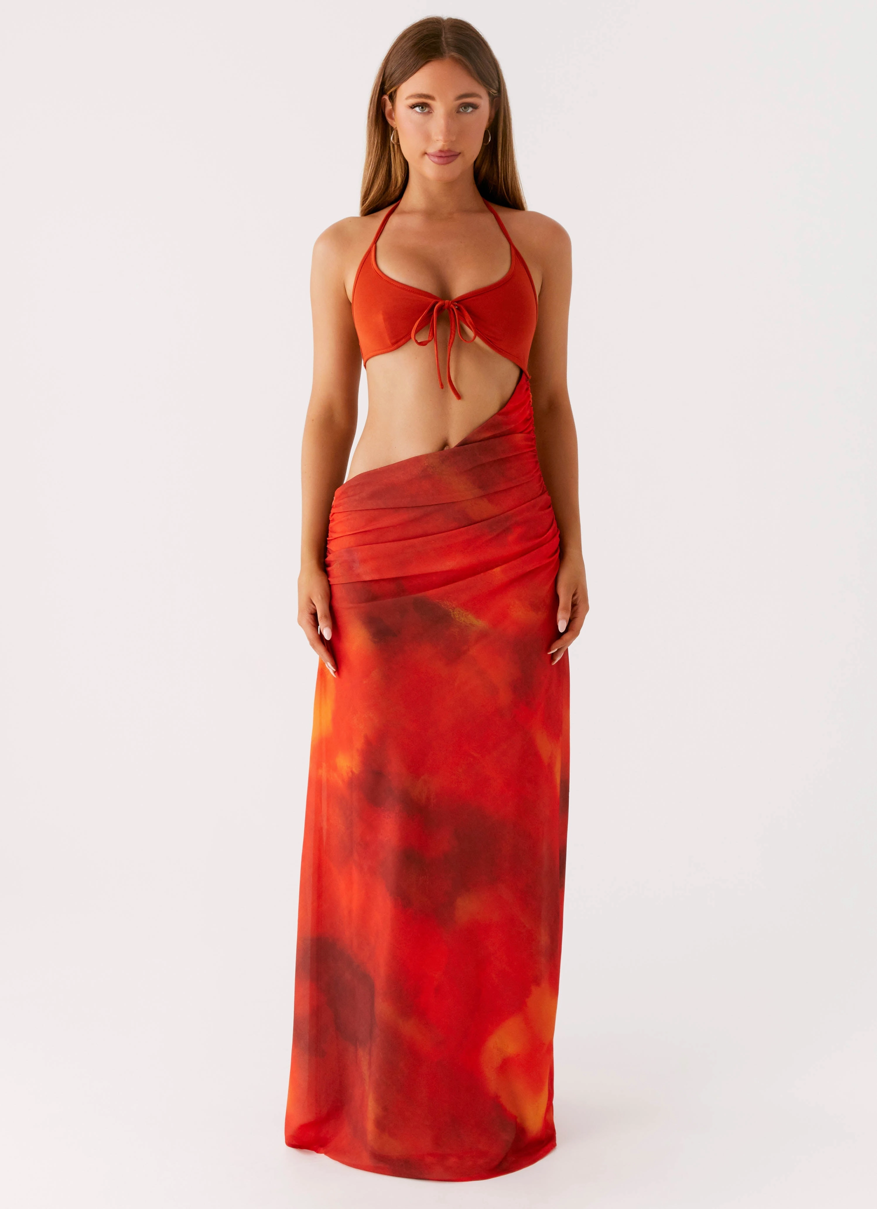 Elixis Maxi Dress - Scarlet Blur Work Option