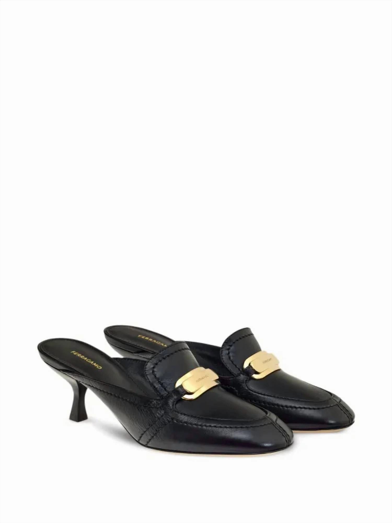 buckle Elodye Slip Mule In Black